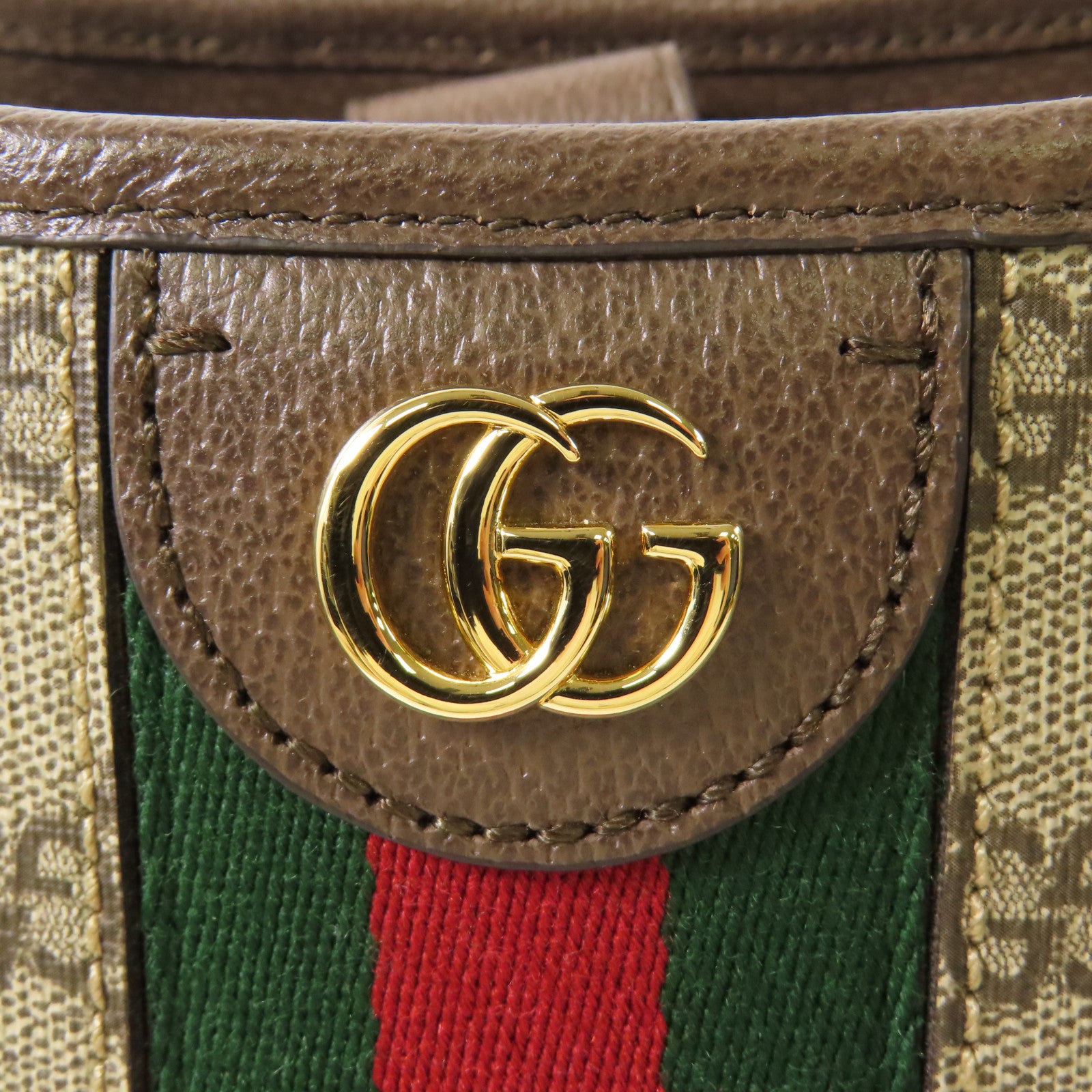 GUCCI 塗層帆布Supreme Ophidia金扣肩背袋