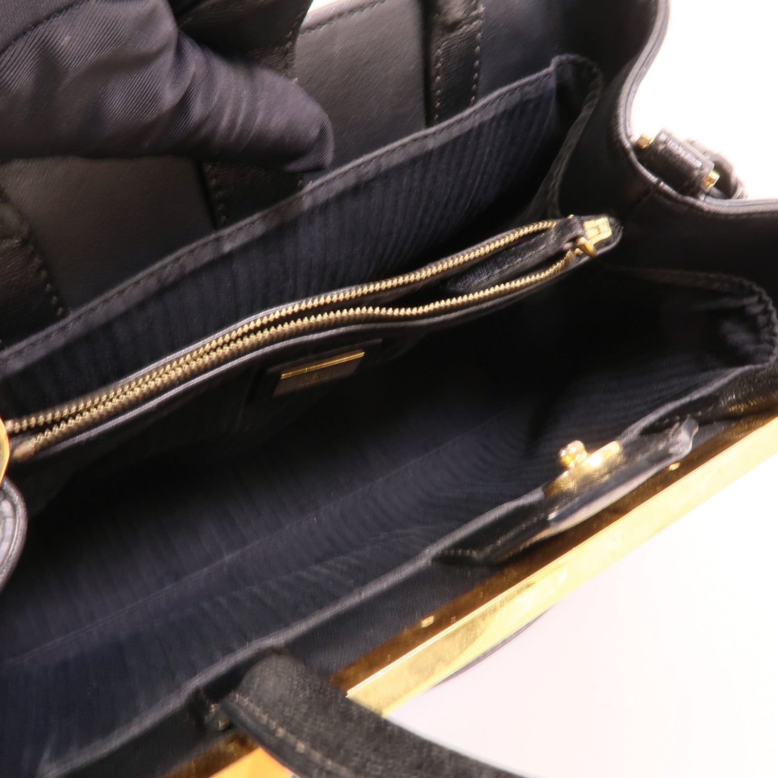 FENDI 牛皮皮革Petite 2Jours手挽肩背兩用袋