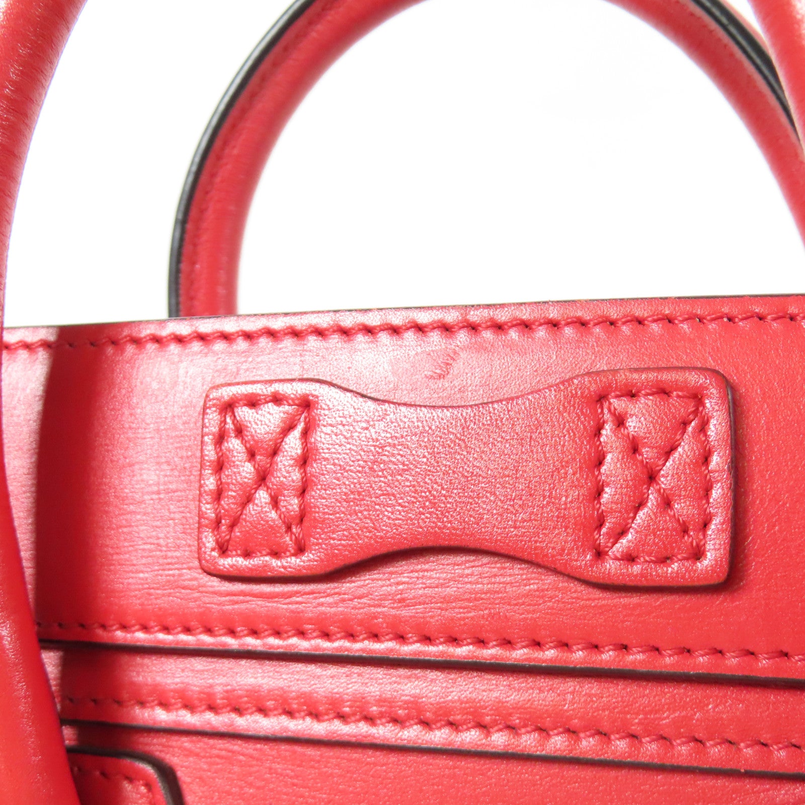 CELINE 牛皮皮革Nano Luggage銀扣手挽肩背兩用袋