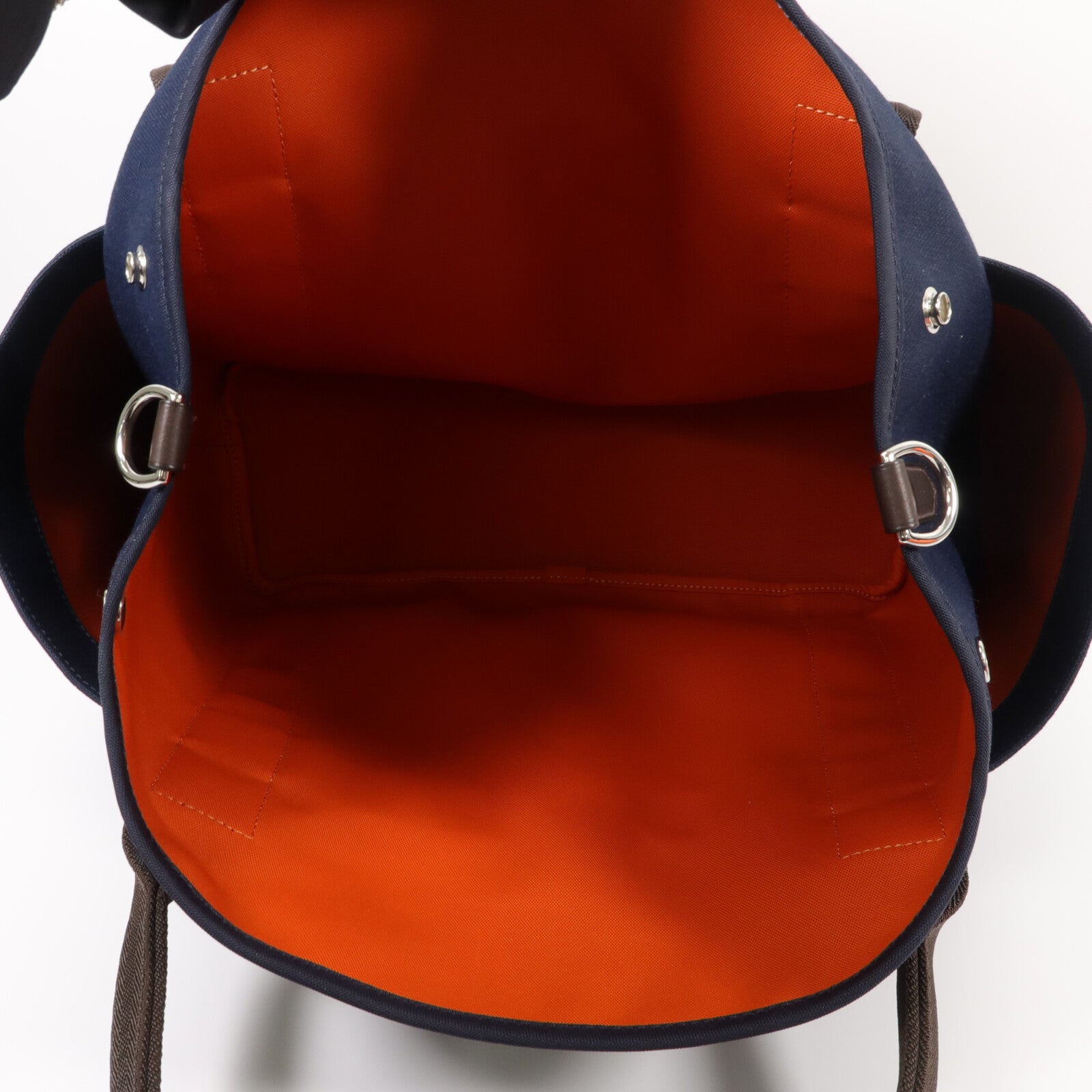 HERMES 帆布Grooming Bag手挽肩背兩用袋