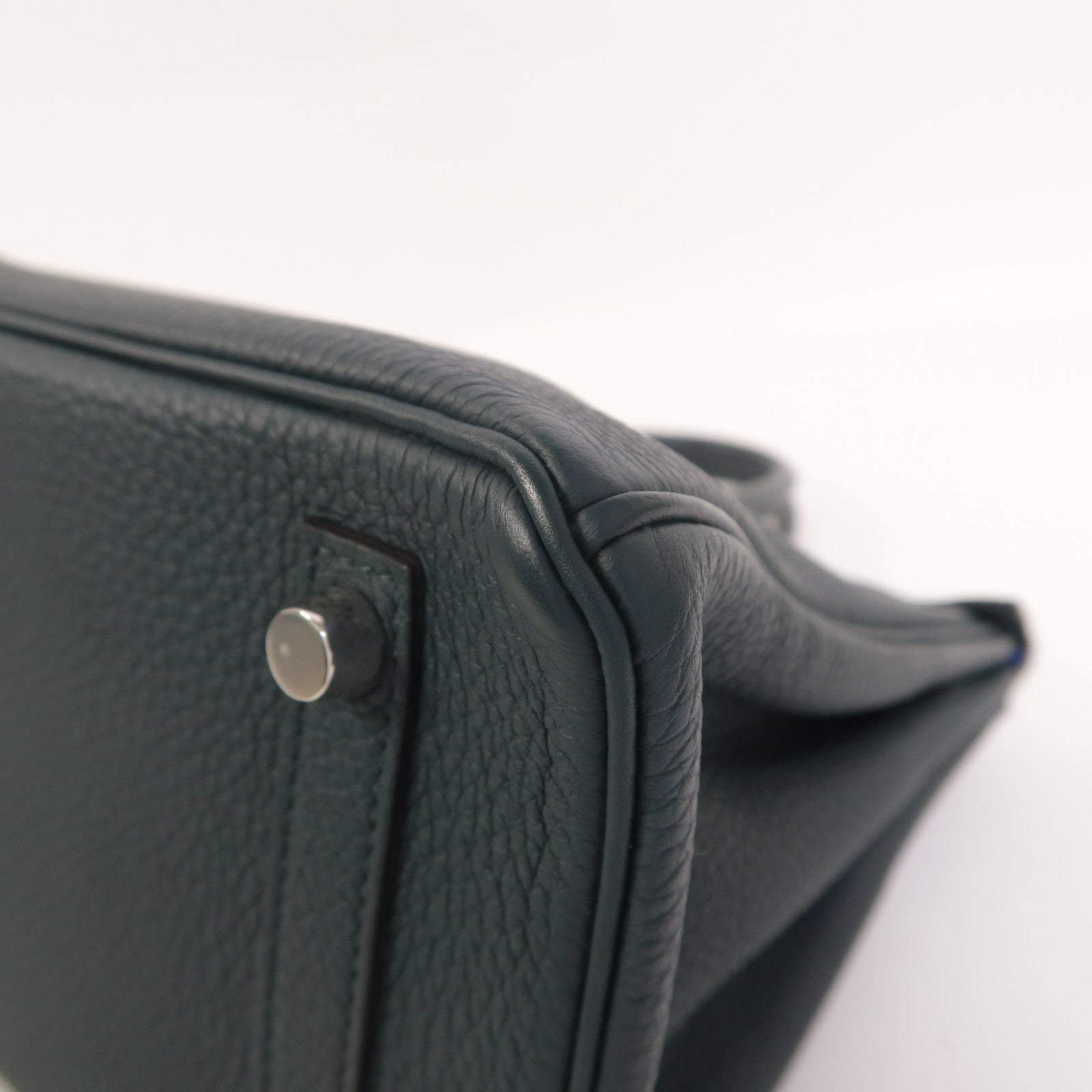 HERMES Togo皮革Birkin 25 2018 Limited Edition手挽袋Vert Cypress/Bleu Zellige