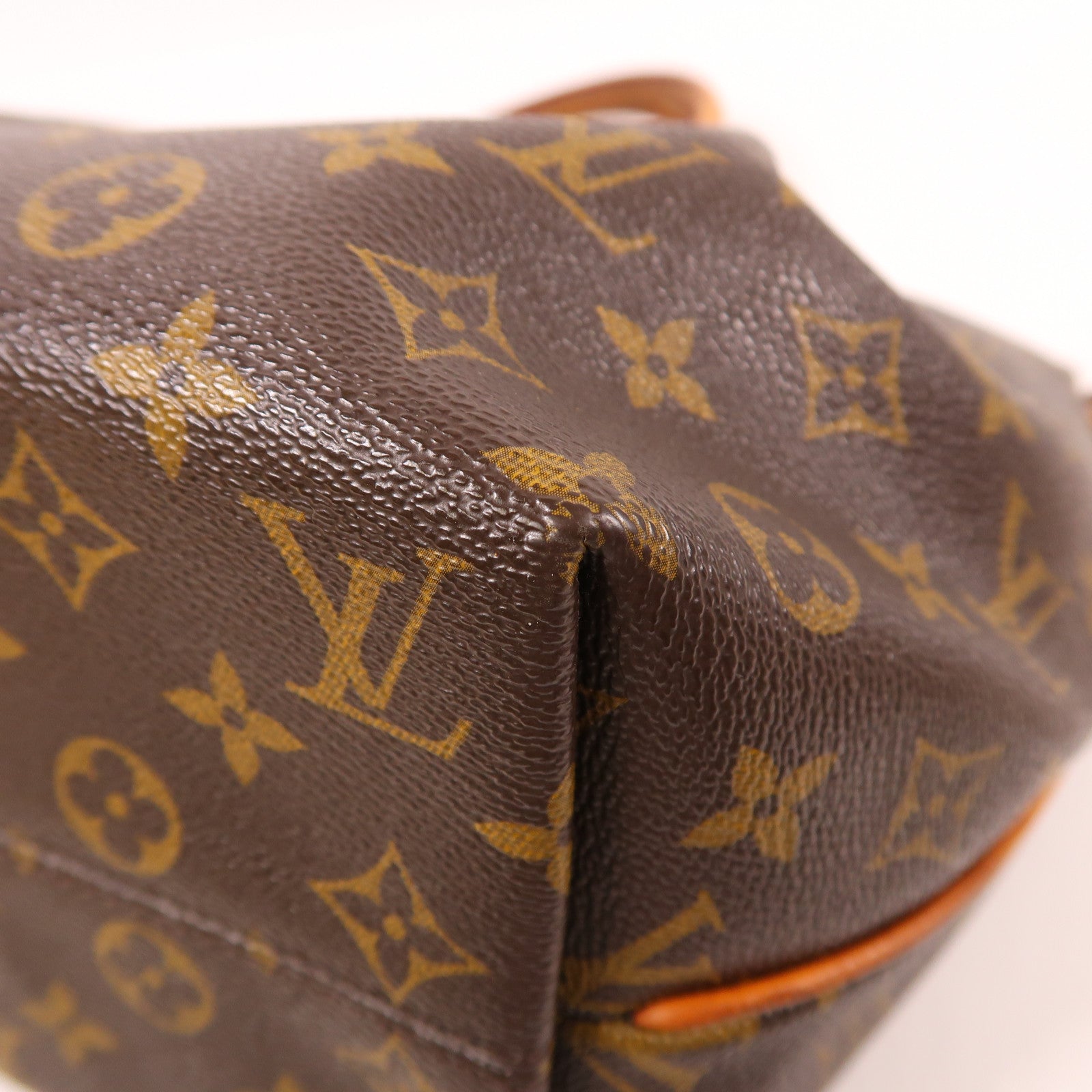LOUIS VUITTON Monogram Turenne MM金扣手挽肩背兩用袋棕色
