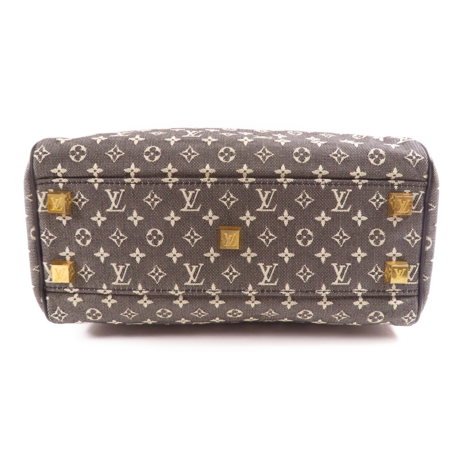 LOUIS VUITTON Monogram Mini Josephine PM金扣肩背袋黑色/米色
