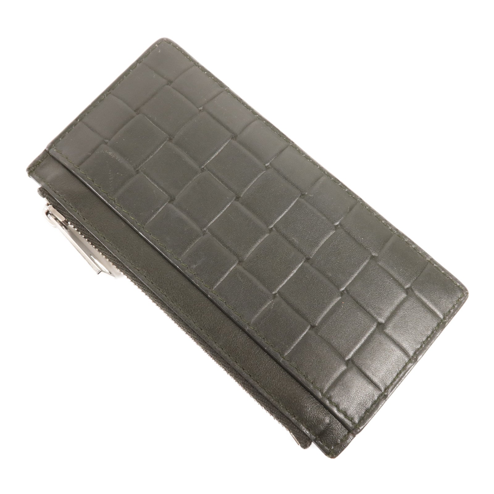 BOTTEGA VENETA 牛皮皮革Card Case銀扣卡片套