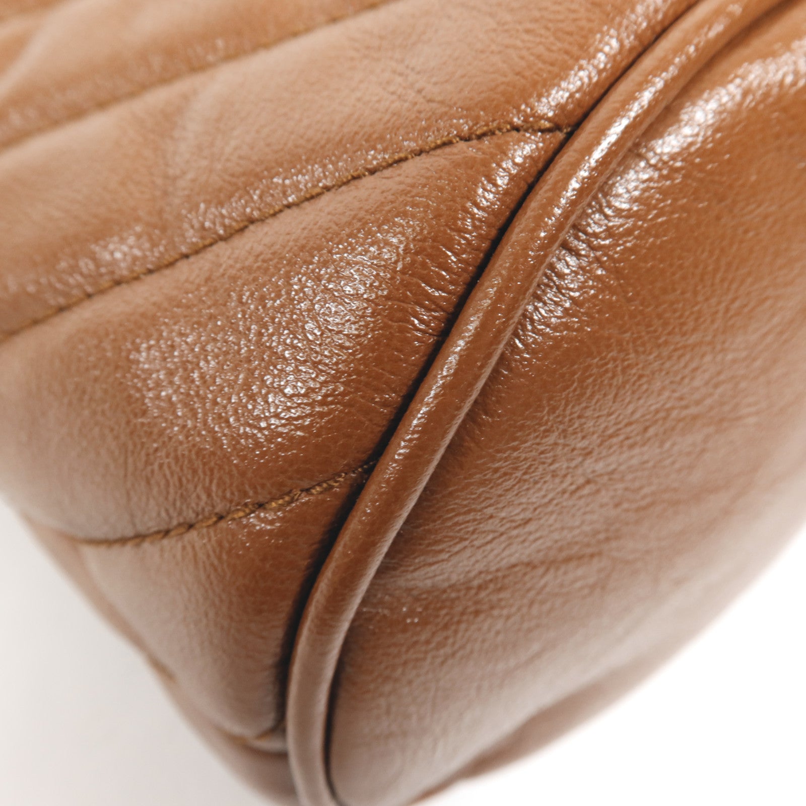 GUCCI 牛皮皮革GG Marmont Bucket金扣鏈帶肩背袋