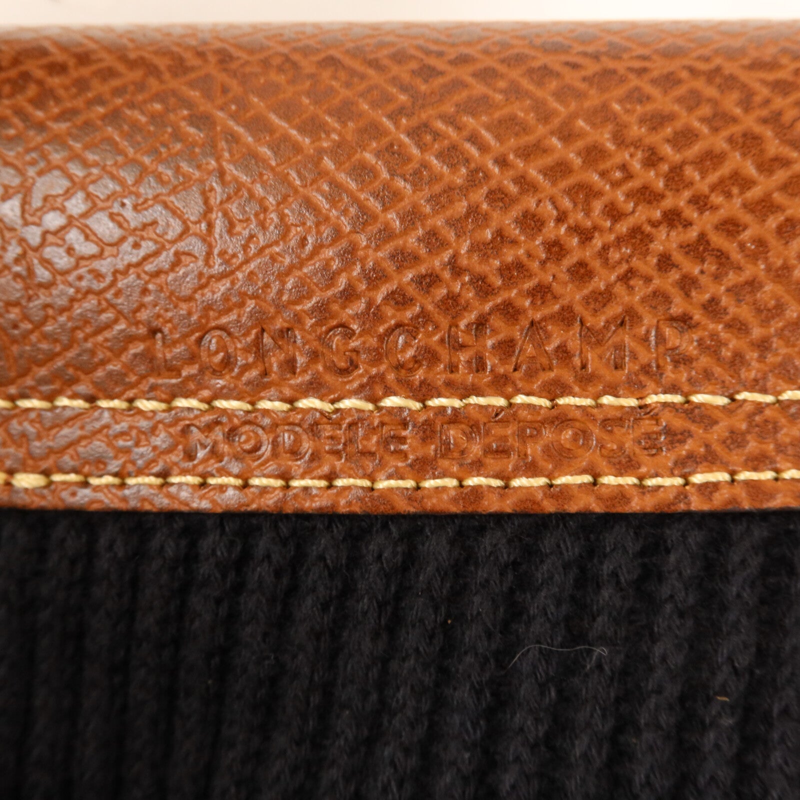 Longchamp 棉質/皮革Le Pliage Filet L手挽肩背兩用袋 定價 HK$680.00