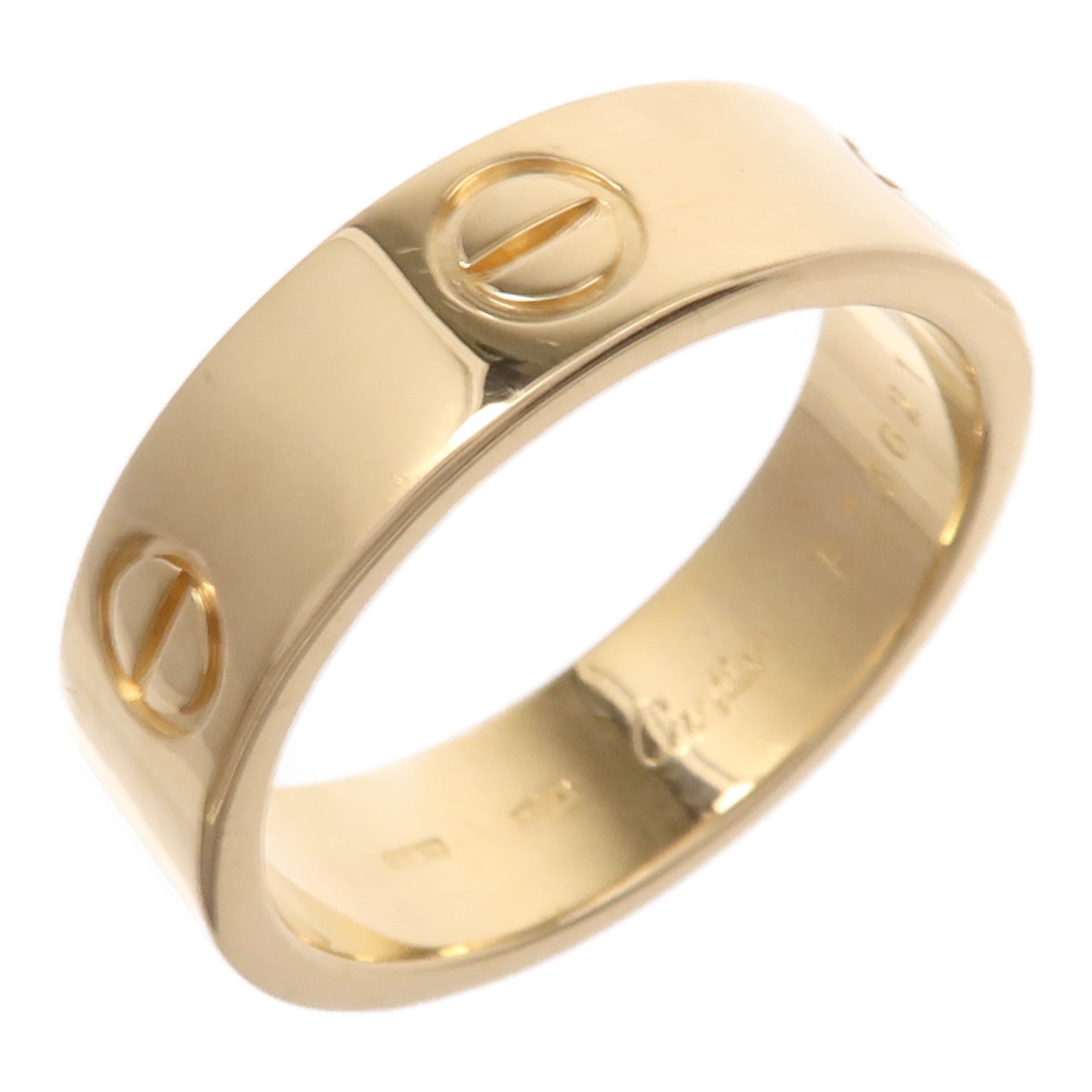 CARTIER 18K黃金Love Ring鑽石戒指Cartier#58/US#8
