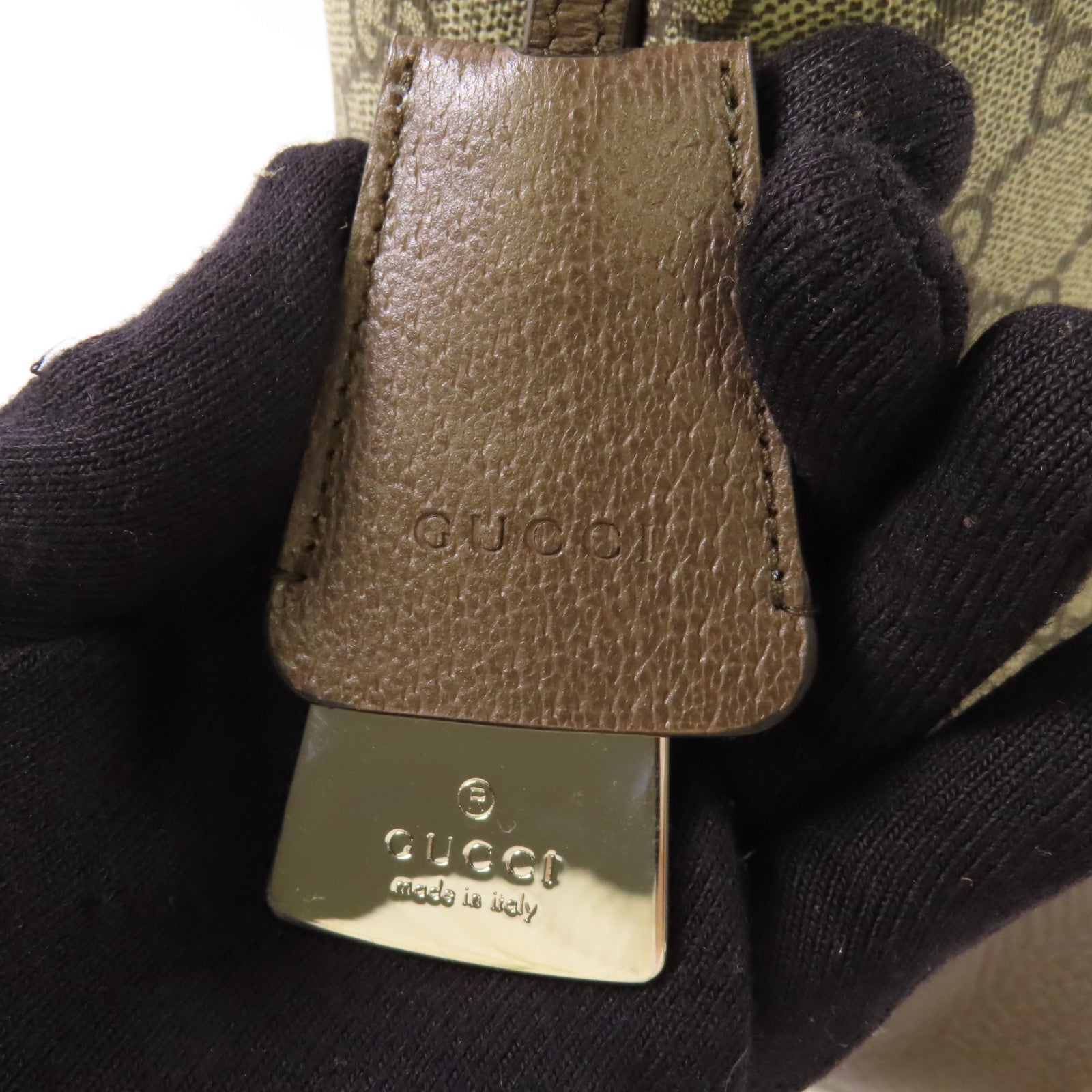 GUCCI 塗層帆布Supreme Ophidia金扣肩背袋