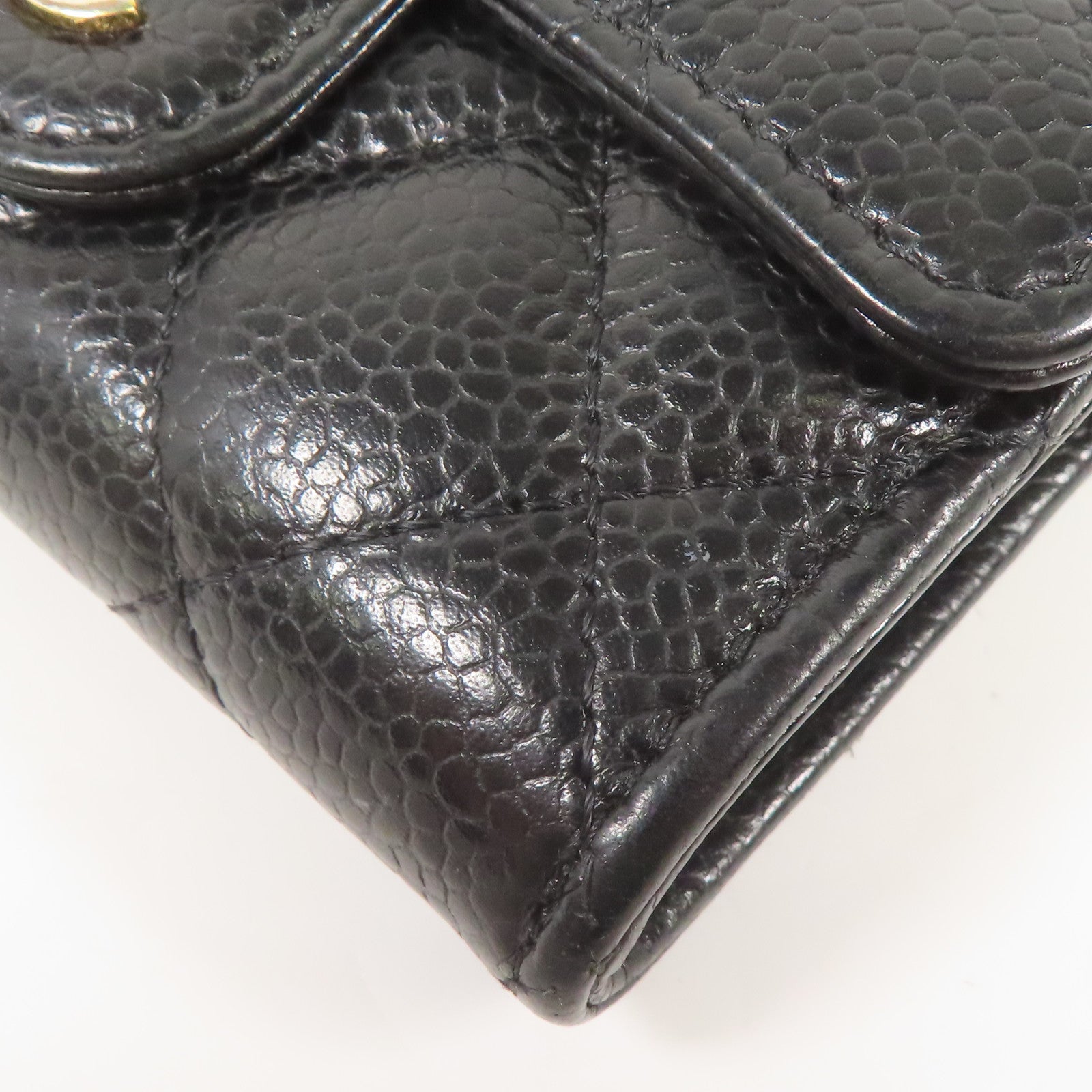 CHANEL 牛皮皮革Card case金扣卡片套