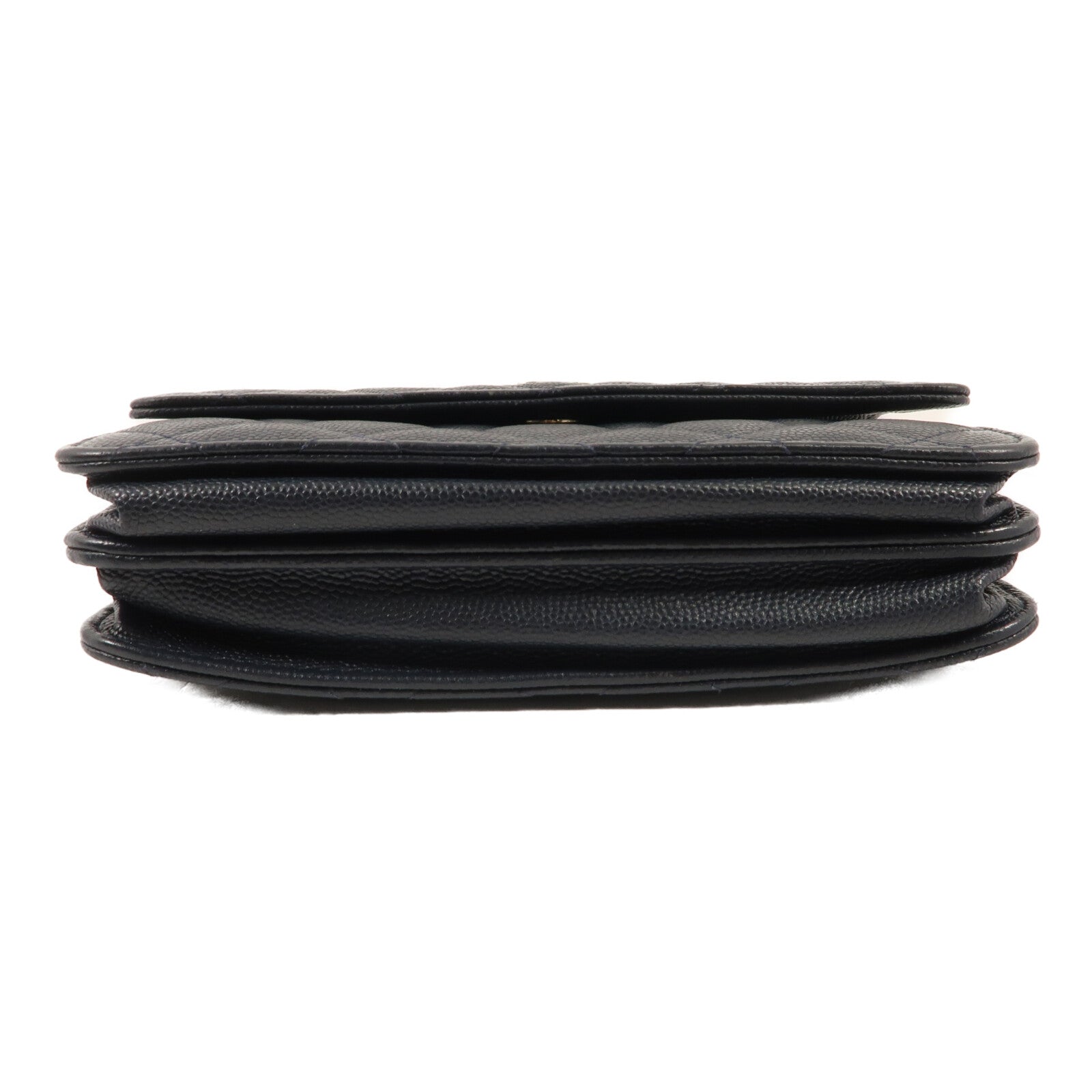 CHANEL 牛皮皮革Mini Wallet On Chain金扣鏈帶肩背袋