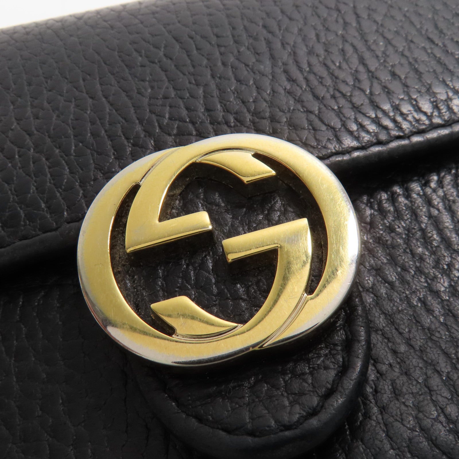 GUCCI 牛皮皮革Long Wallet金扣長錢包