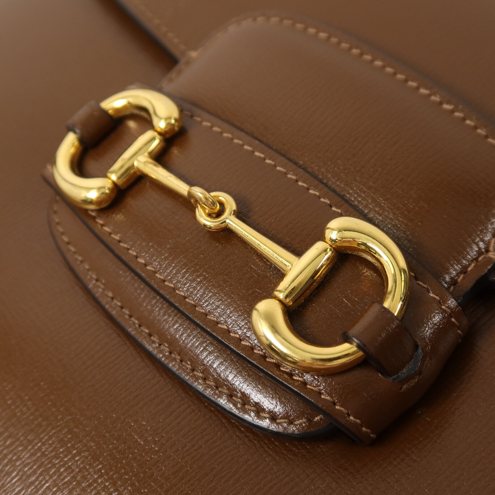 GUCCI 牛皮皮革Horsebit 1955肩背袋