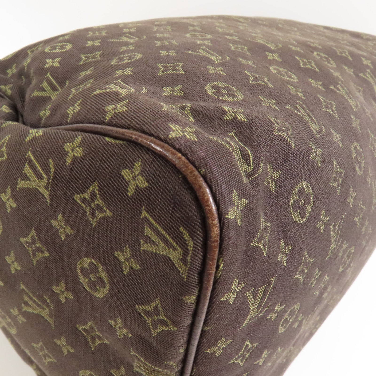 LOUIS VUITTON LV GHW Speedy 30 Handbag M95224 Monogram Mini Lin Brown