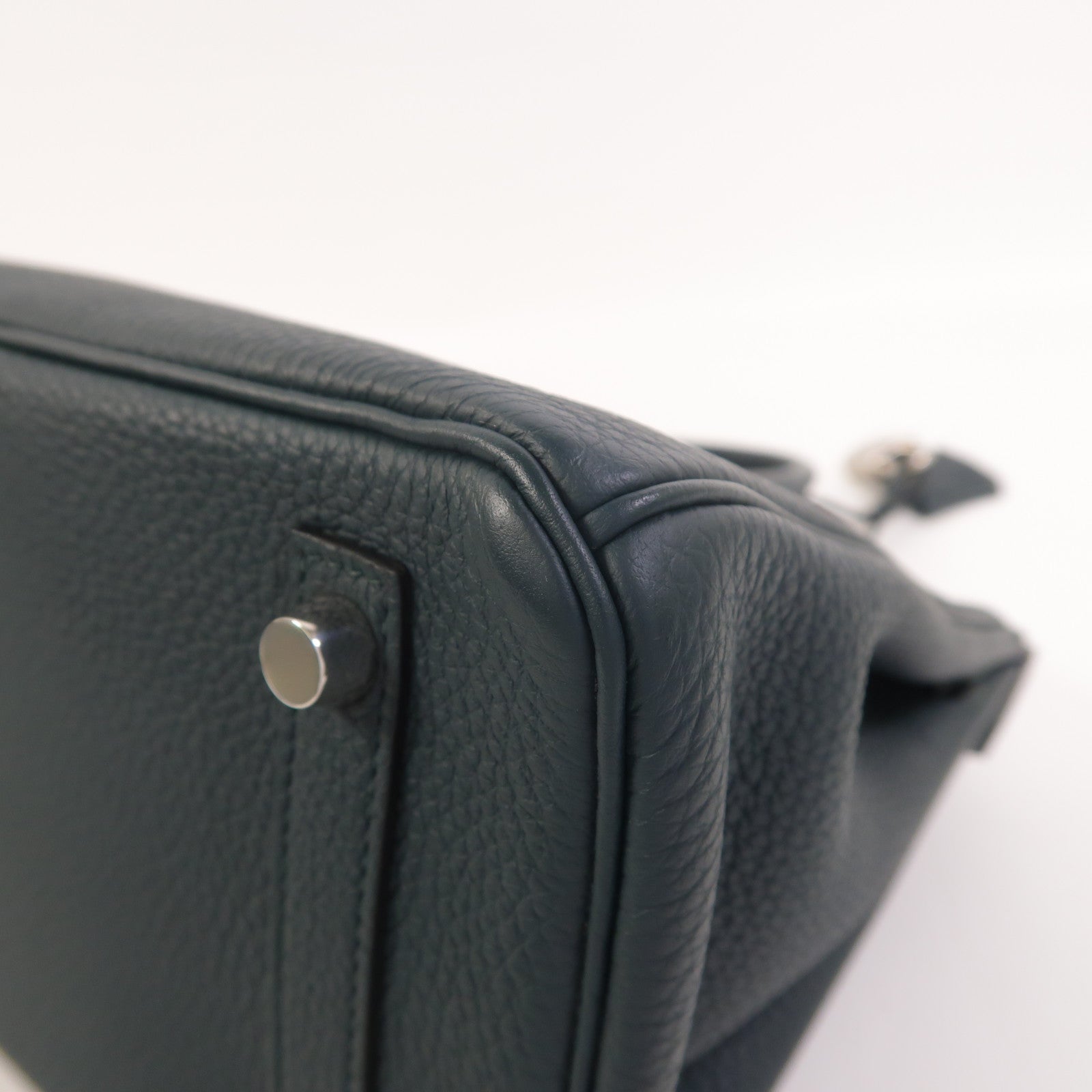 HERMES Togo皮革Birkin 25 2018 Limited Edition手挽袋Vert Cypress/Bleu Zellige