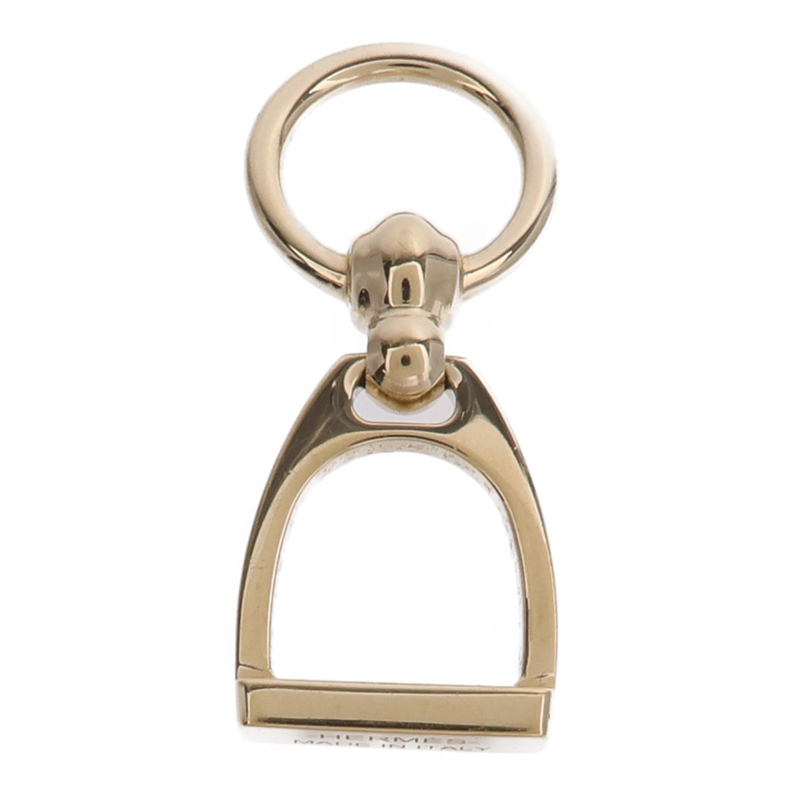 HERMES 黃銅Charms Etrier Twilly Ring絲巾扣