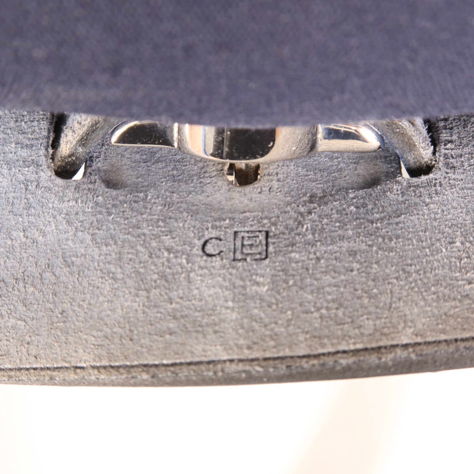 HERMES 帆布/皮革Herbag Backpack銀扣背包Navy