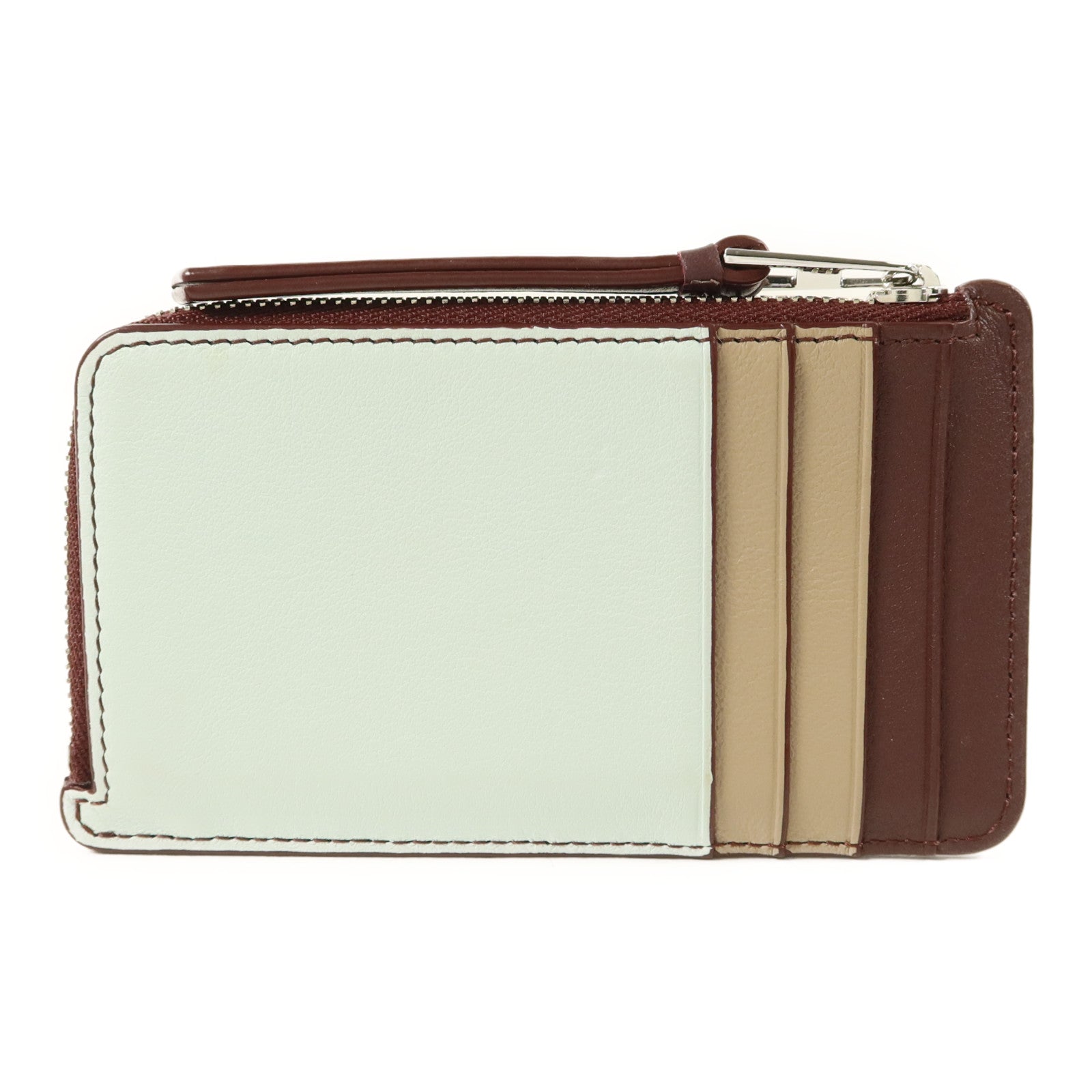 LOEWE 牛皮皮革Puzzle Card Case銀扣卡片套