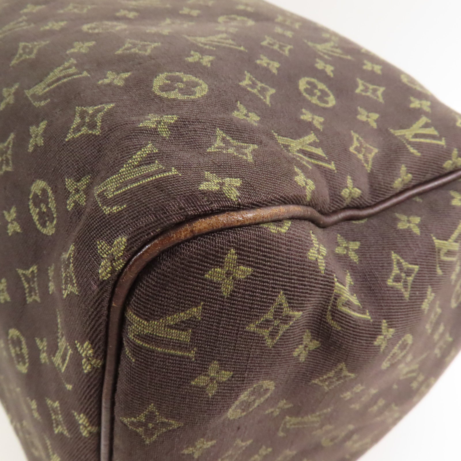 LOUIS VUITTON LV GHW Speedy 30 Handbag M95224 Monogram Mini Lin Brown