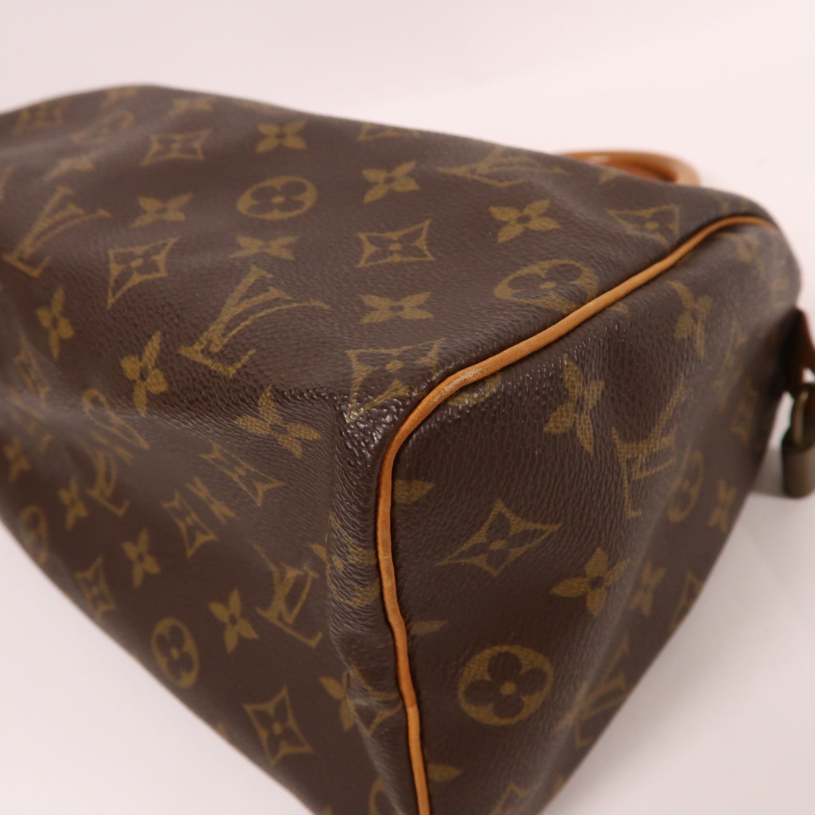 LOUIS VUITTON Monogram Speedy 25金扣手挽袋