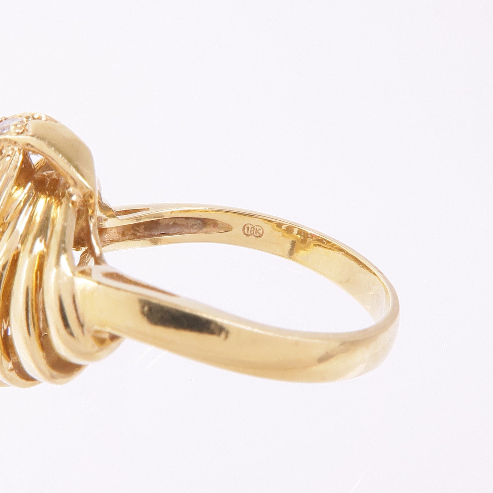 JEWELRY 18K黃金Ruby Diamond Ring紅寶石/鑽石戒指US#6.5