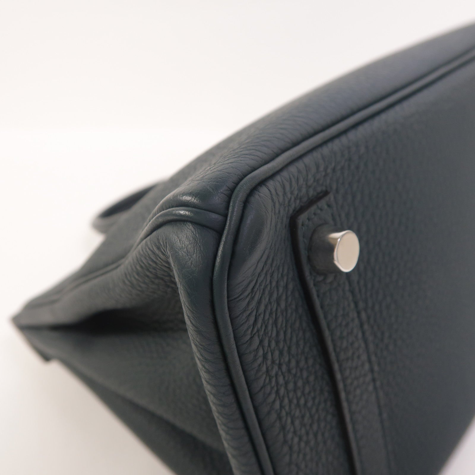 HERMES Togo皮革Birkin 25 2018 Limited Edition手挽袋Vert Cypress/Bleu Zellige