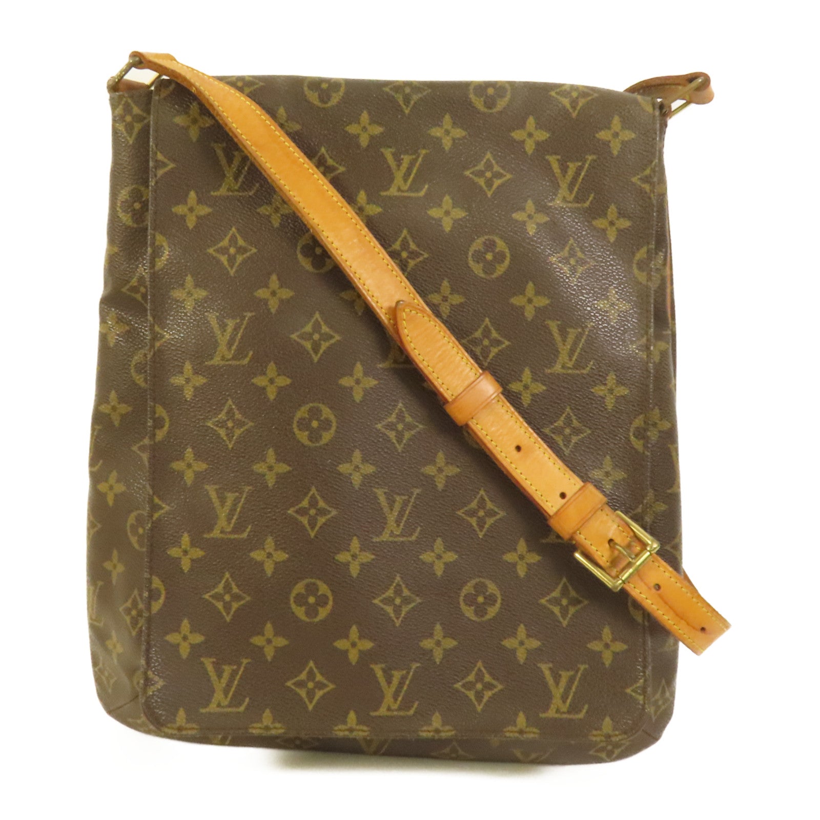 LOUIS VUITTON 【激減優惠】Monogram Musette金扣肩背袋