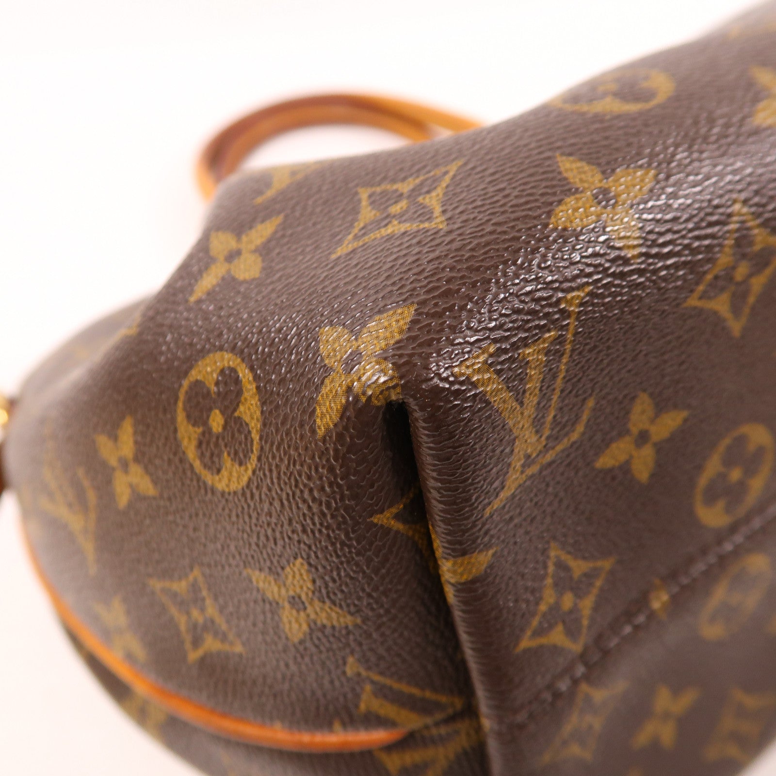 LOUIS VUITTON Monogram Turenne MM金扣手挽肩背兩用袋棕色