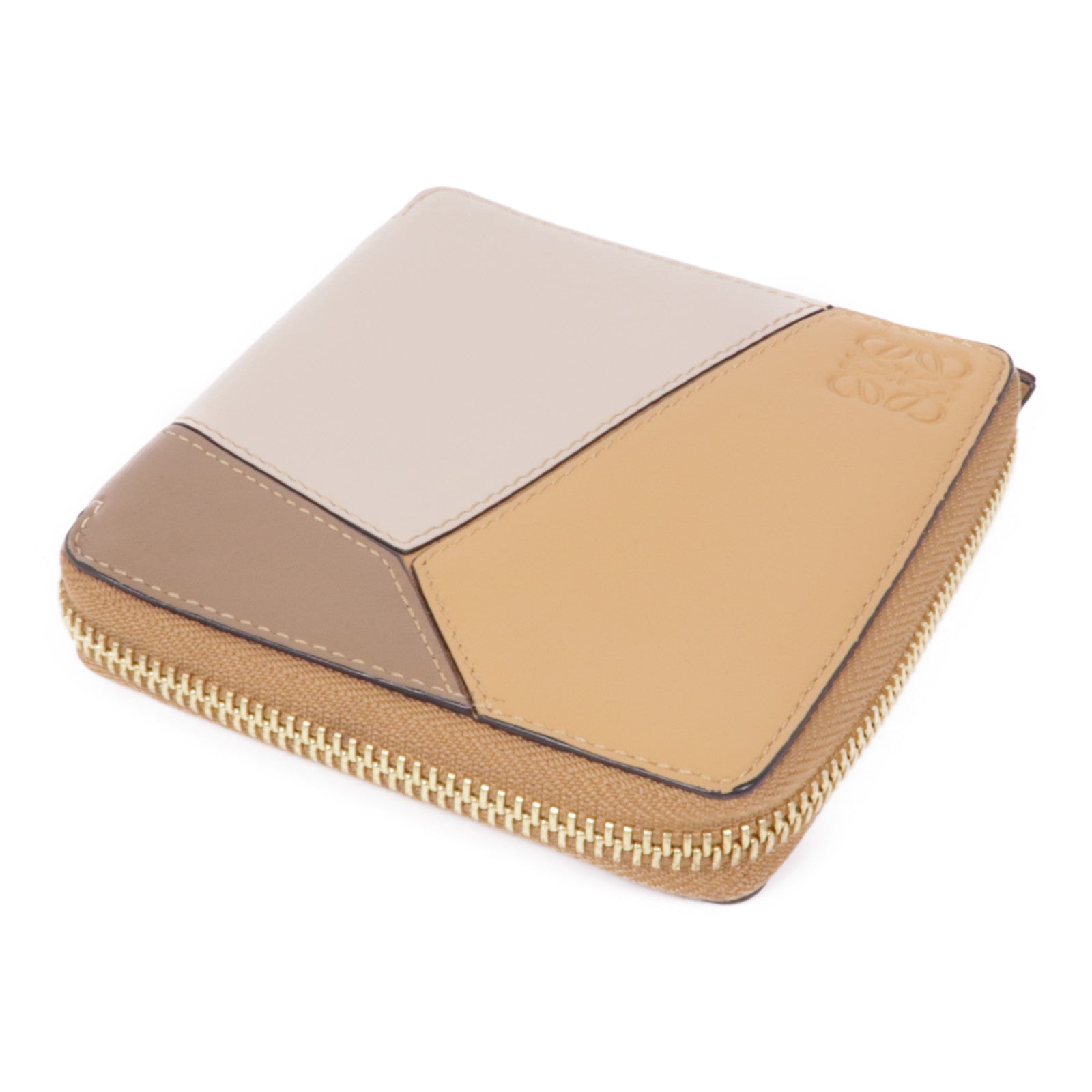 LOEWE 牛皮皮革Puzzle Wallet金扣錢包