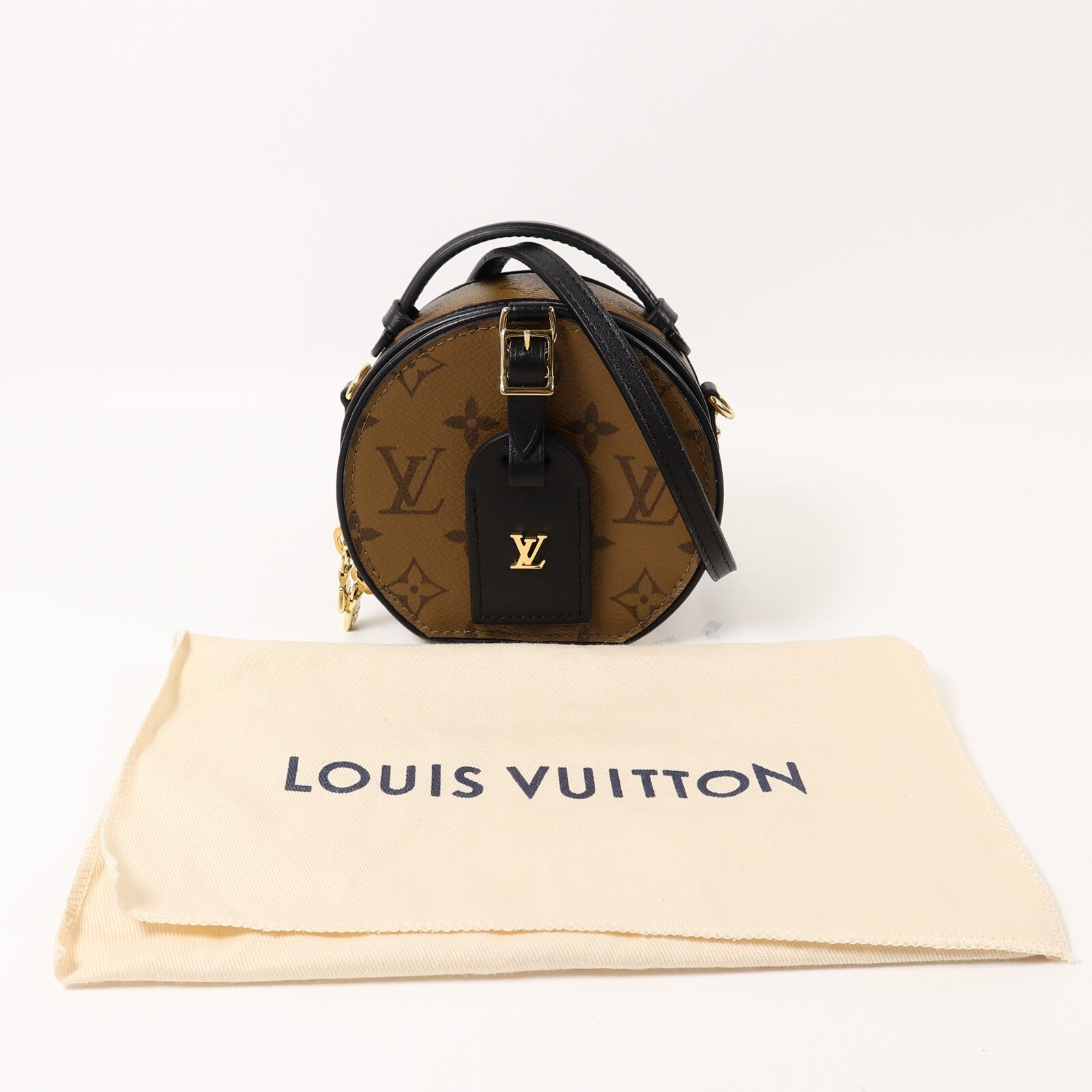 LOUIS VUITTON Monogram Reverse Mini Boite手挽肩背兩用袋