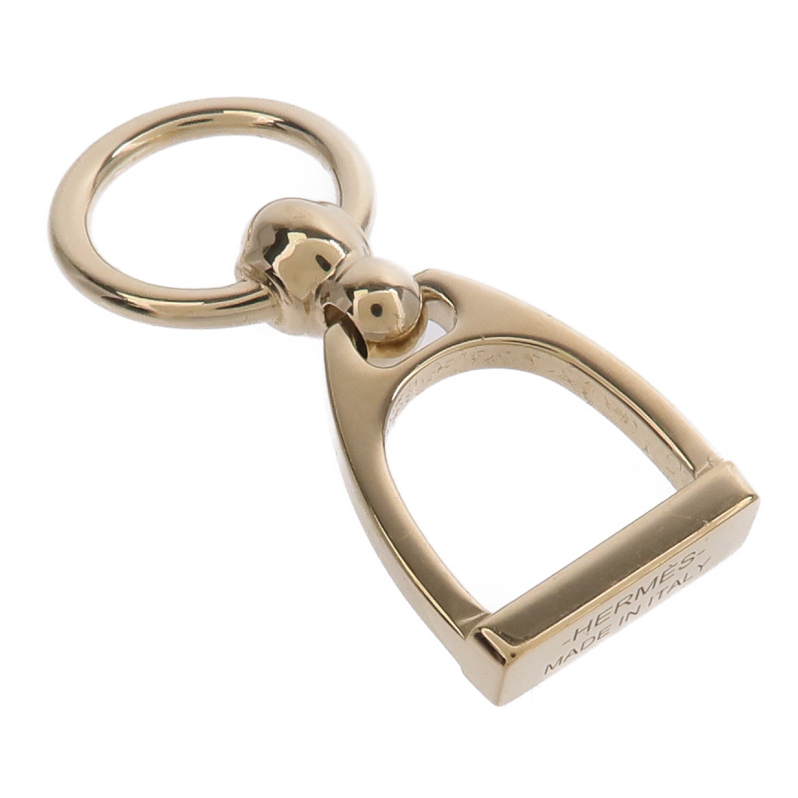 HERMES 黃銅Charms Etrier Twilly Ring絲巾扣