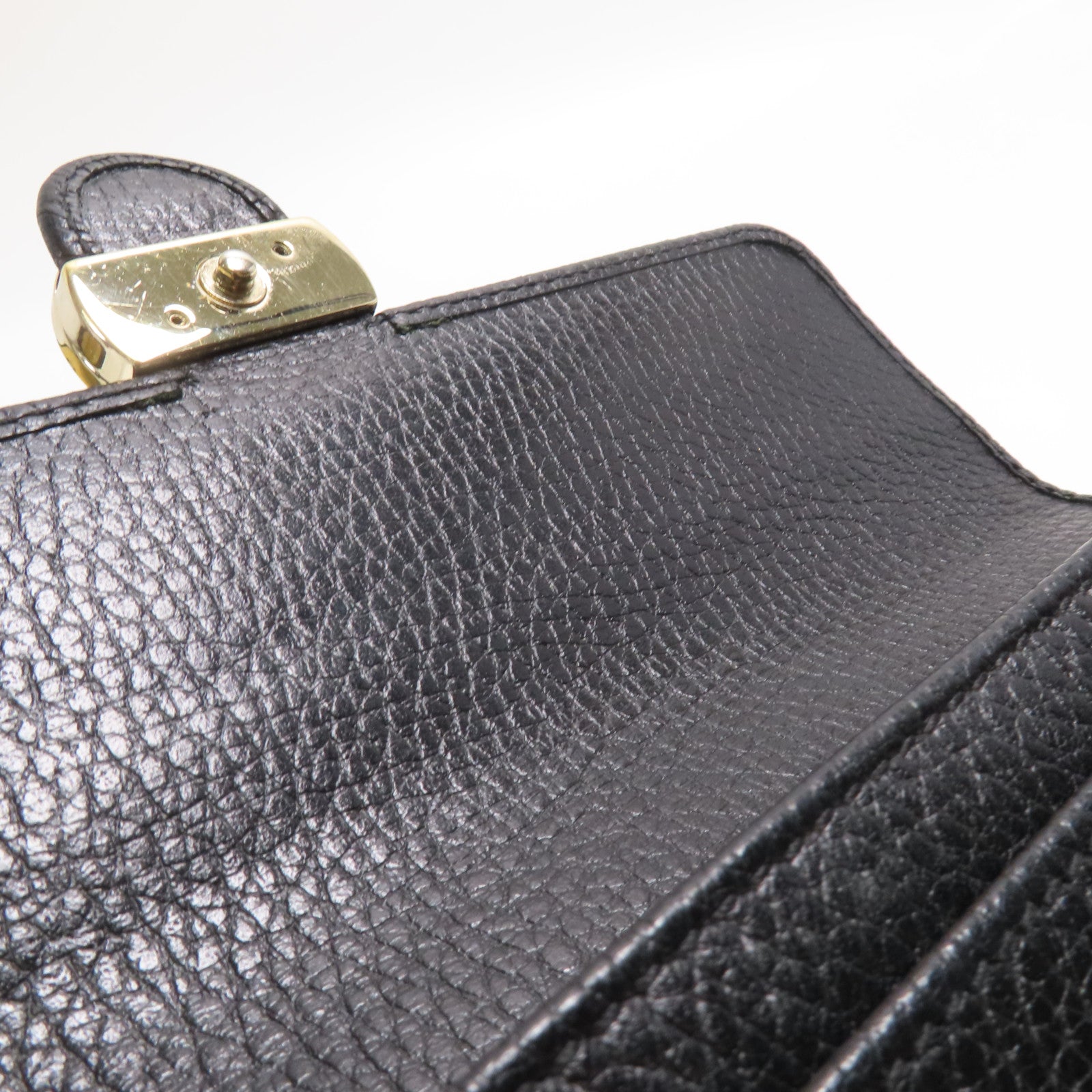 GUCCI 牛皮皮革Long Wallet金扣長錢包