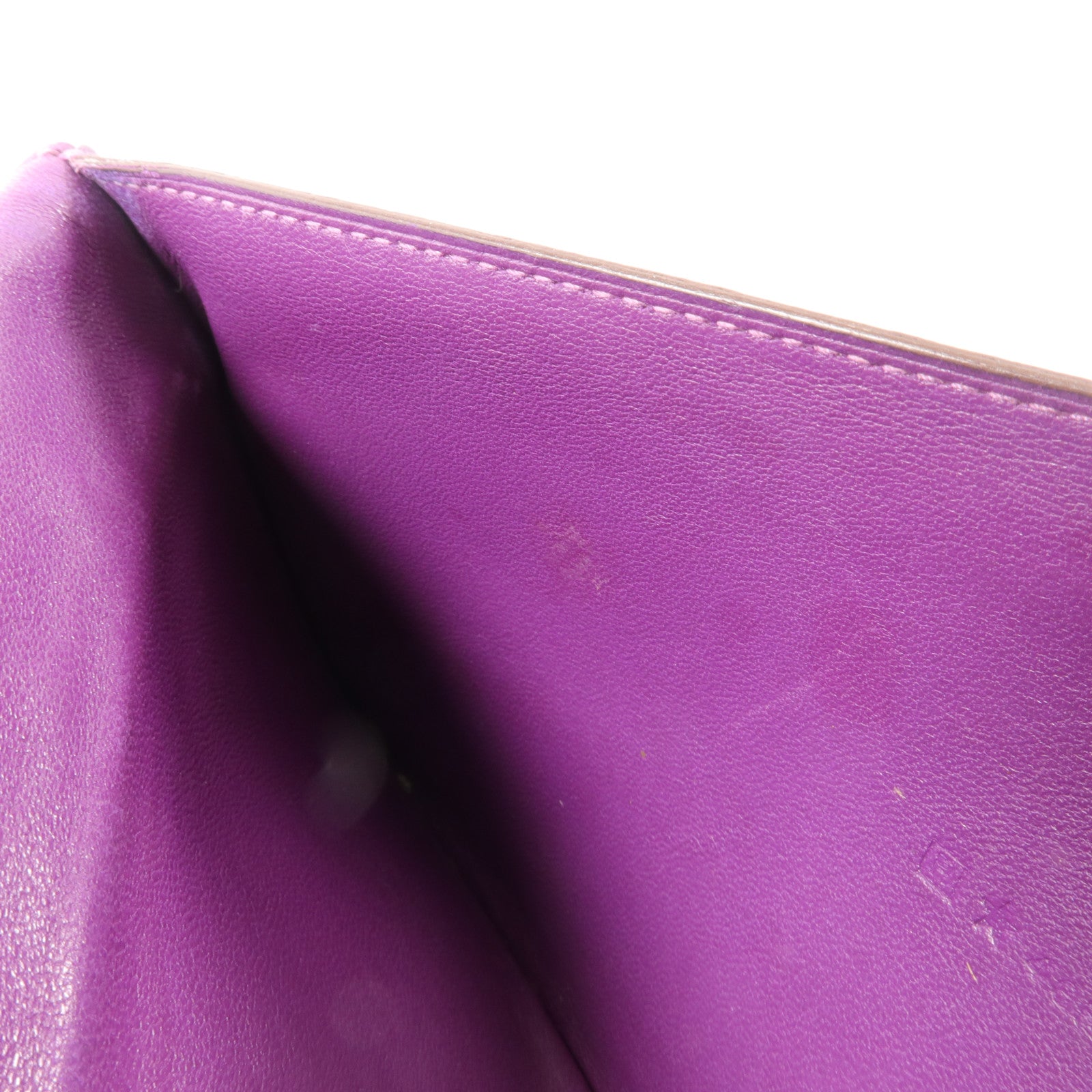 HERMES Togo皮革Dogon GM長錢包Ultraviolet