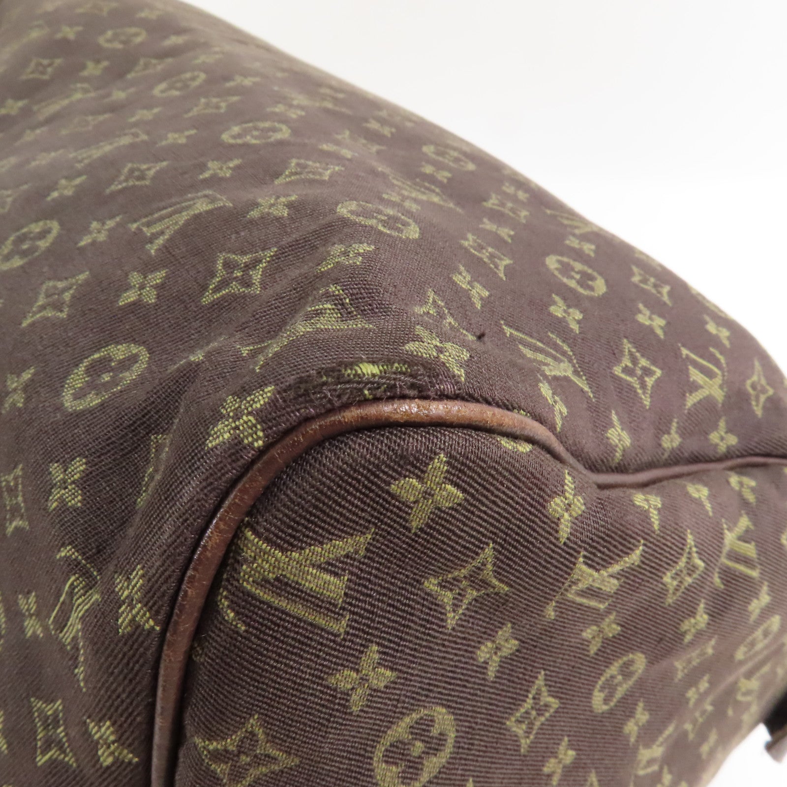 LOUIS VUITTON LV GHW Speedy 30 Handbag M95224 Monogram Mini Lin Brown