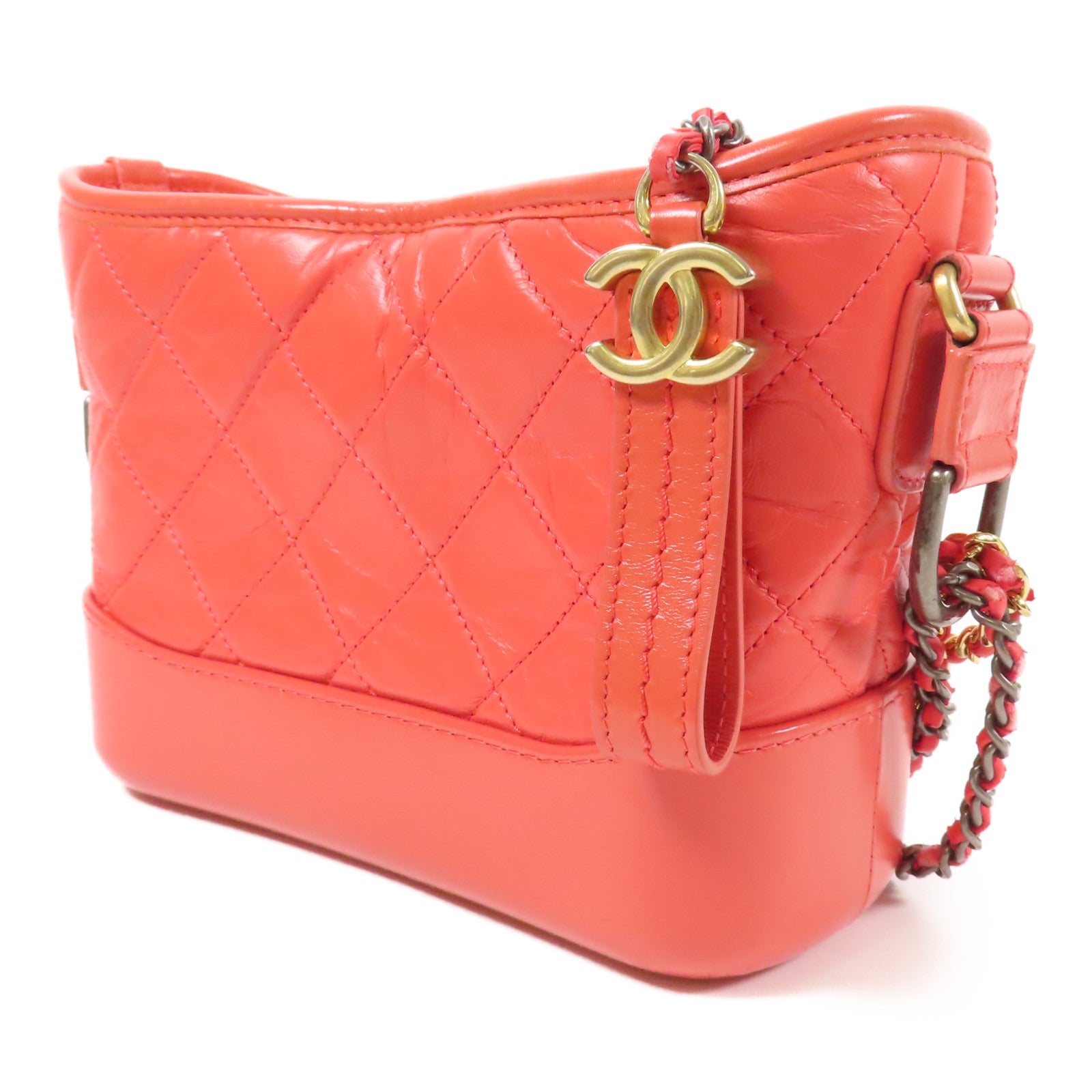 CHANEL 牛皮皮革Gabrielle Small鏈帶肩背袋