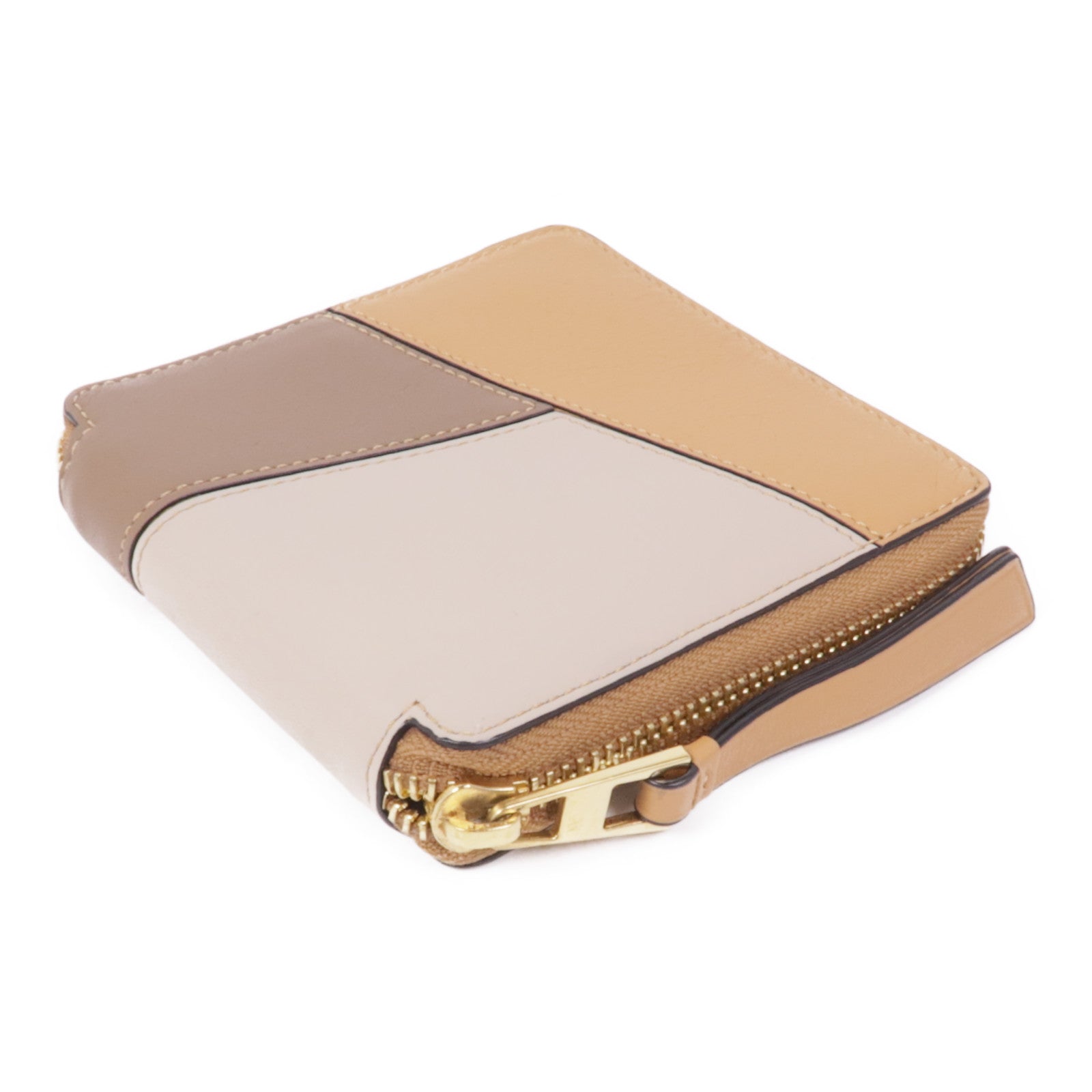 LOEWE 牛皮皮革Puzzle Wallet金扣錢包