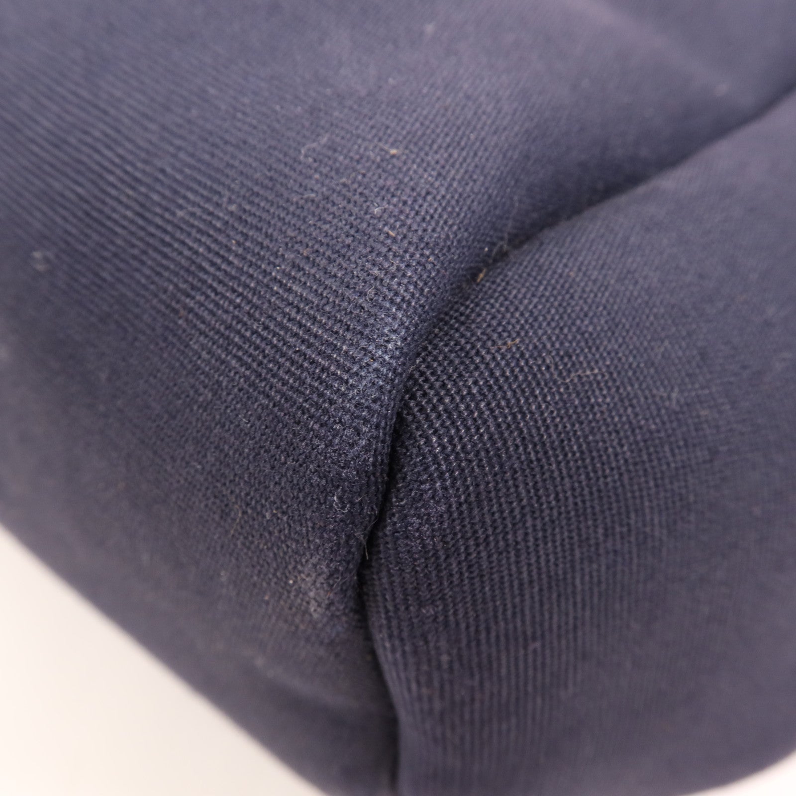 HERMES 帆布/皮革Herbag Backpack銀扣背包Navy