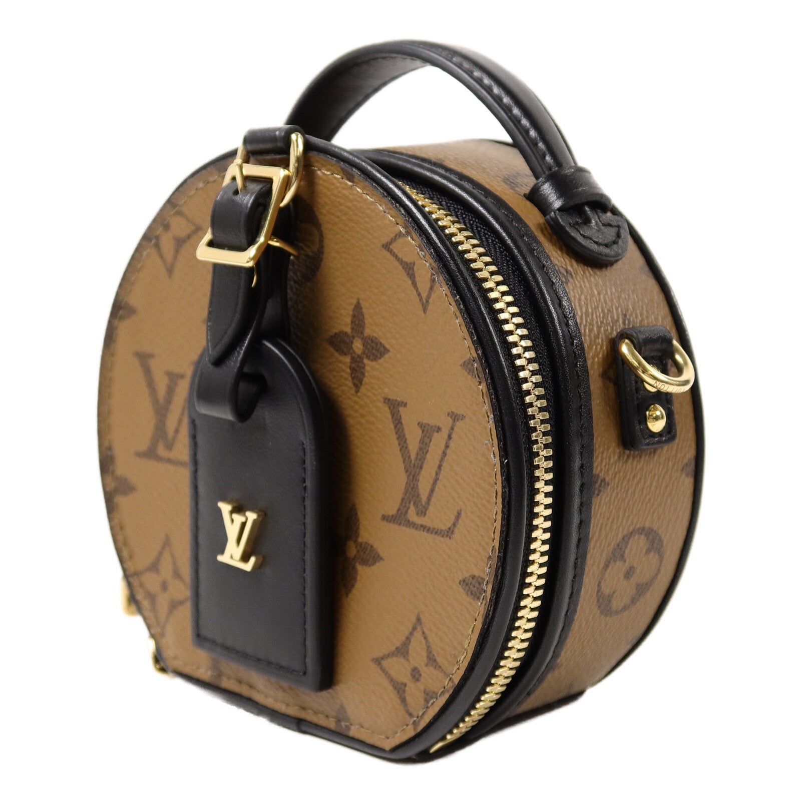 LOUIS VUITTON Monogram Reverse Mini Boite手挽肩背兩用袋