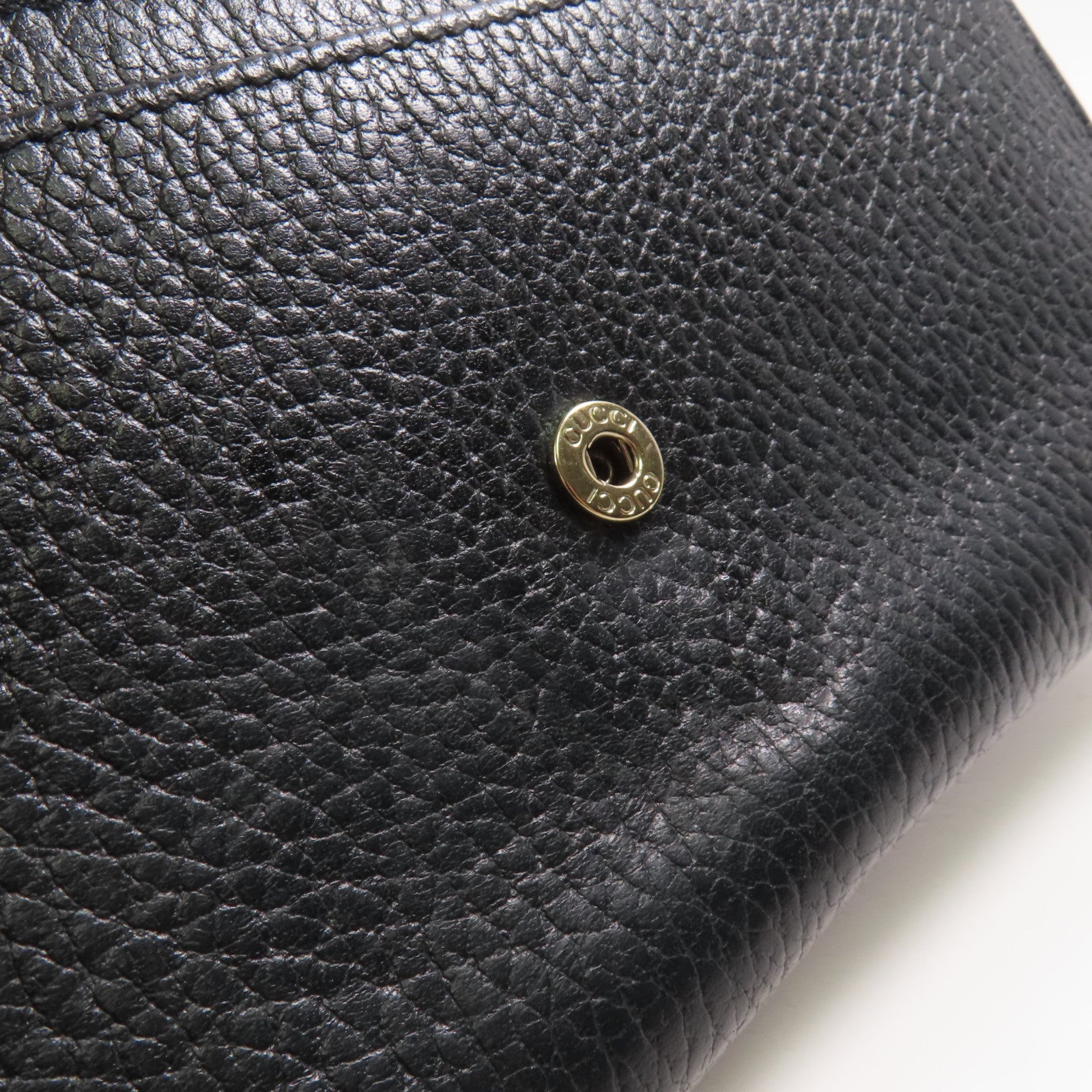 GUCCI 牛皮皮革Long Wallet金扣長錢包