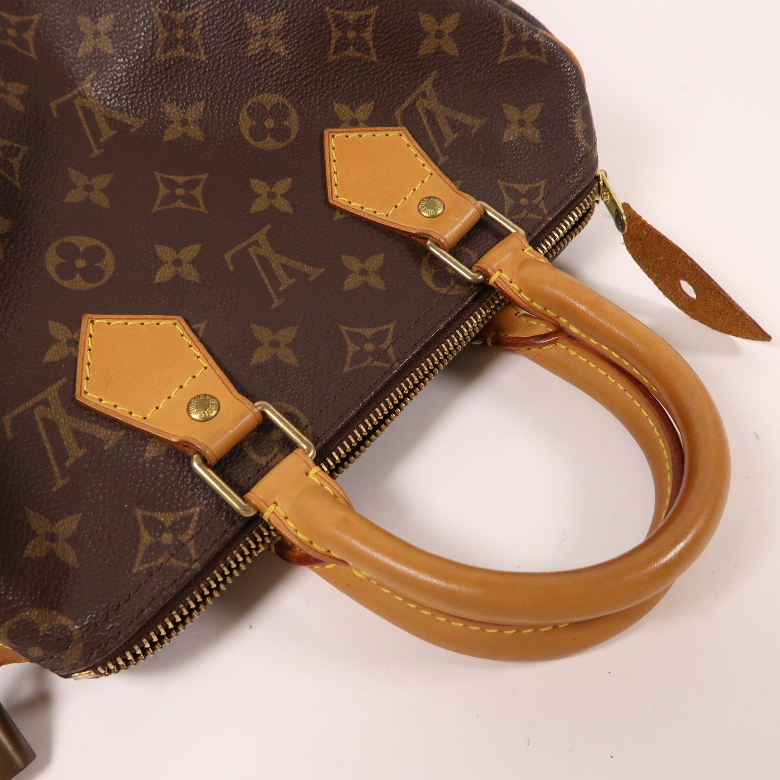 LOUIS VUITTON Monogram Speedy 25金扣手挽袋