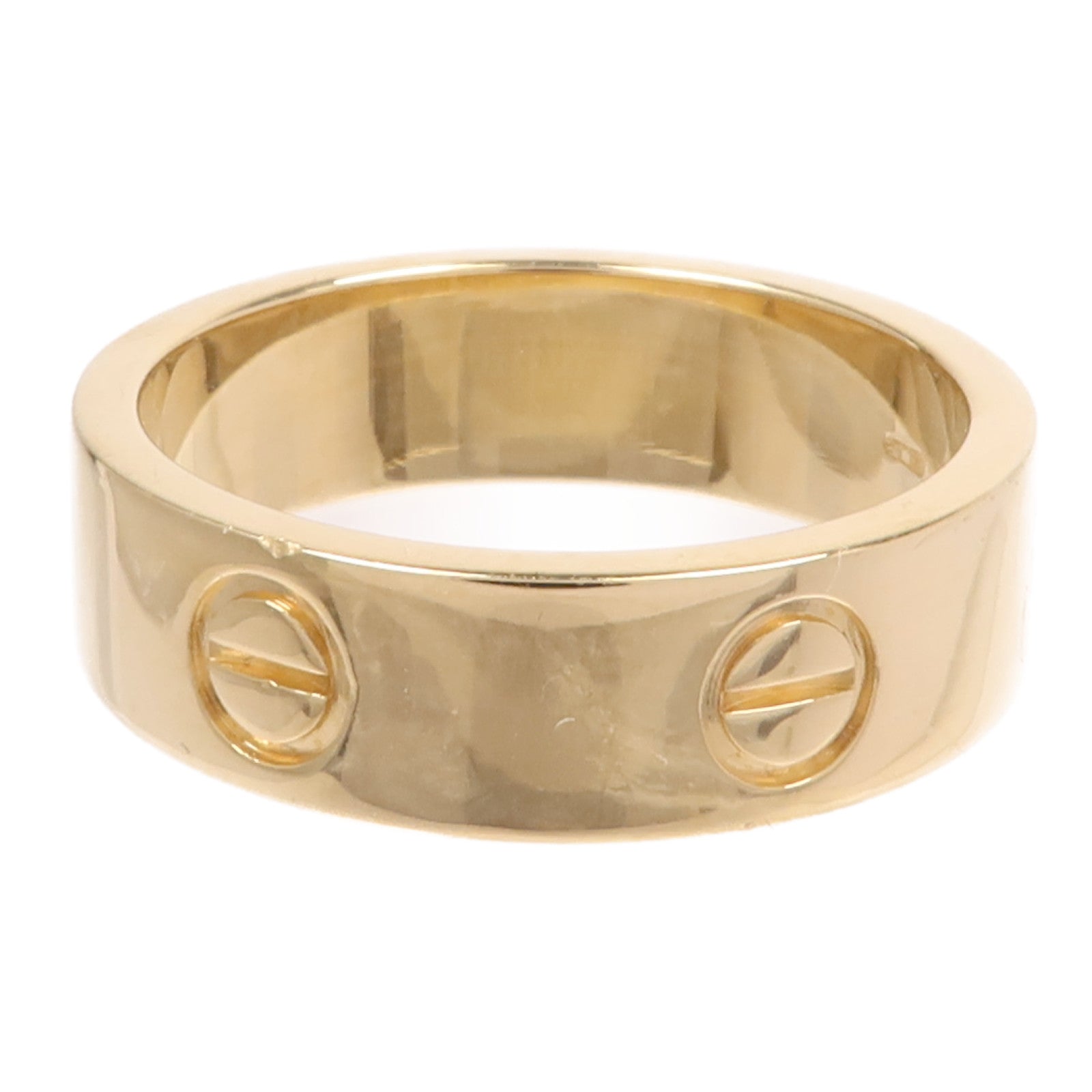 CARTIER 18K黃金Love Ring鑽石戒指Cartier#58/US#8