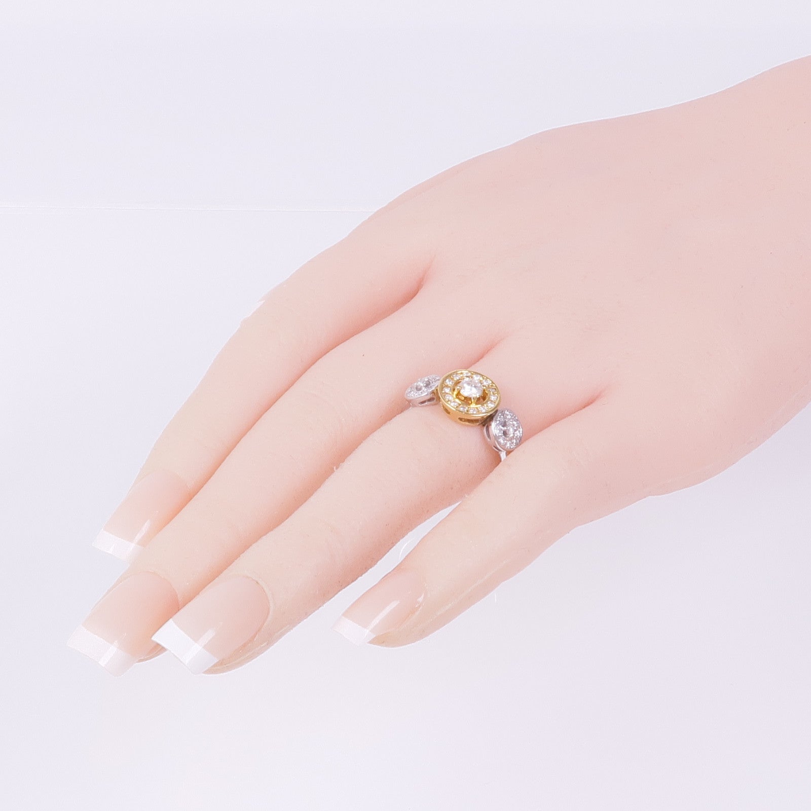JEWELRY 【激減優惠】18K黃金/白金Diamond Ring鑽石戒指US#7.5