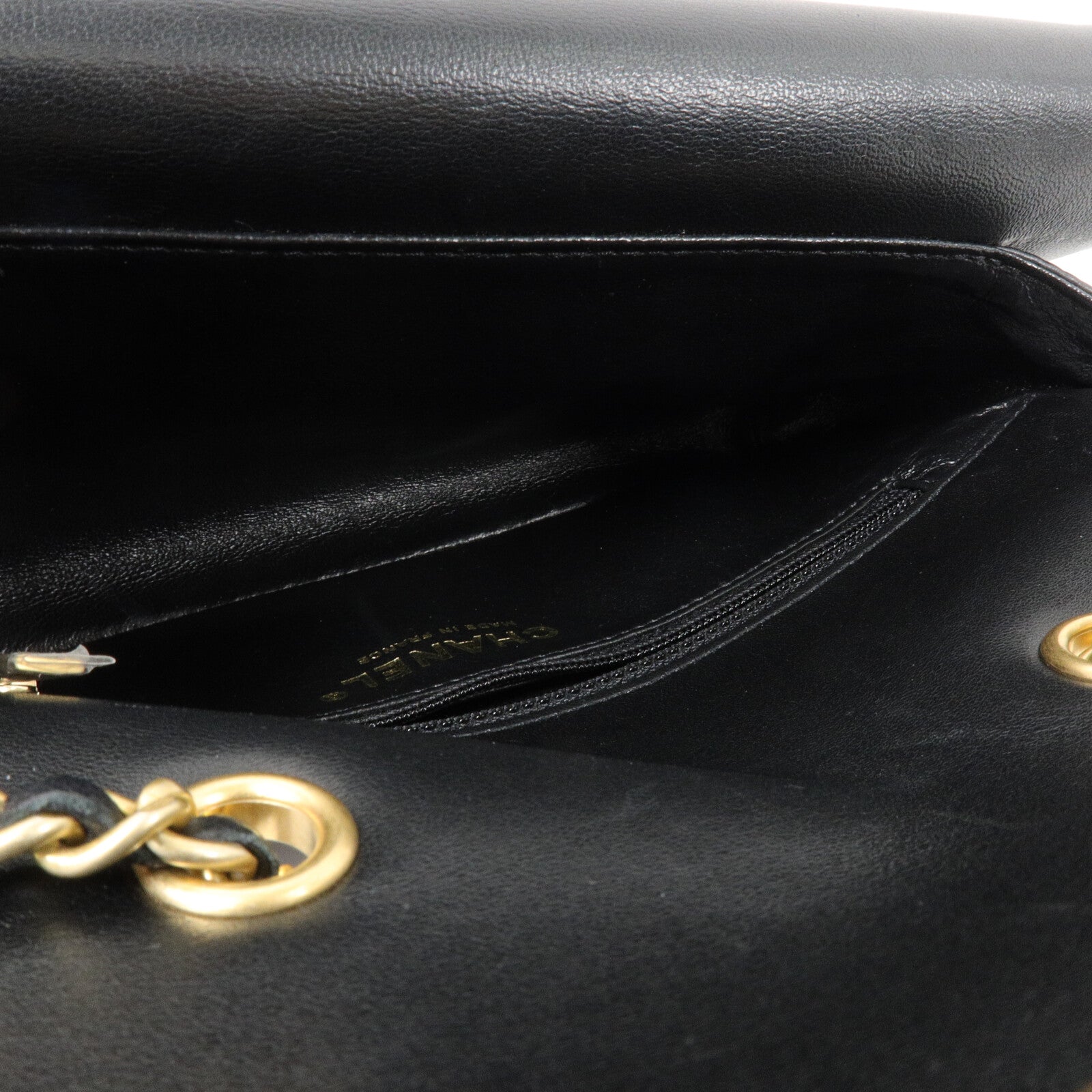 CHANEL 羊皮皮革CC Chic Flap Bag鏈帶肩背袋