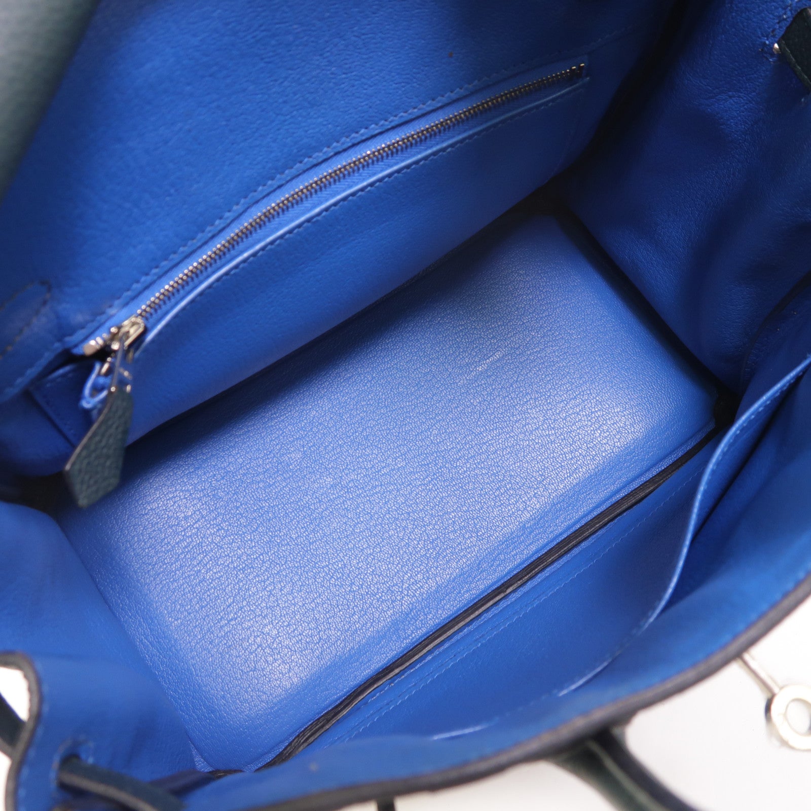 HERMES Togo皮革Birkin 25 2018 Limited Edition手挽袋Vert Cypress/Bleu Zellige