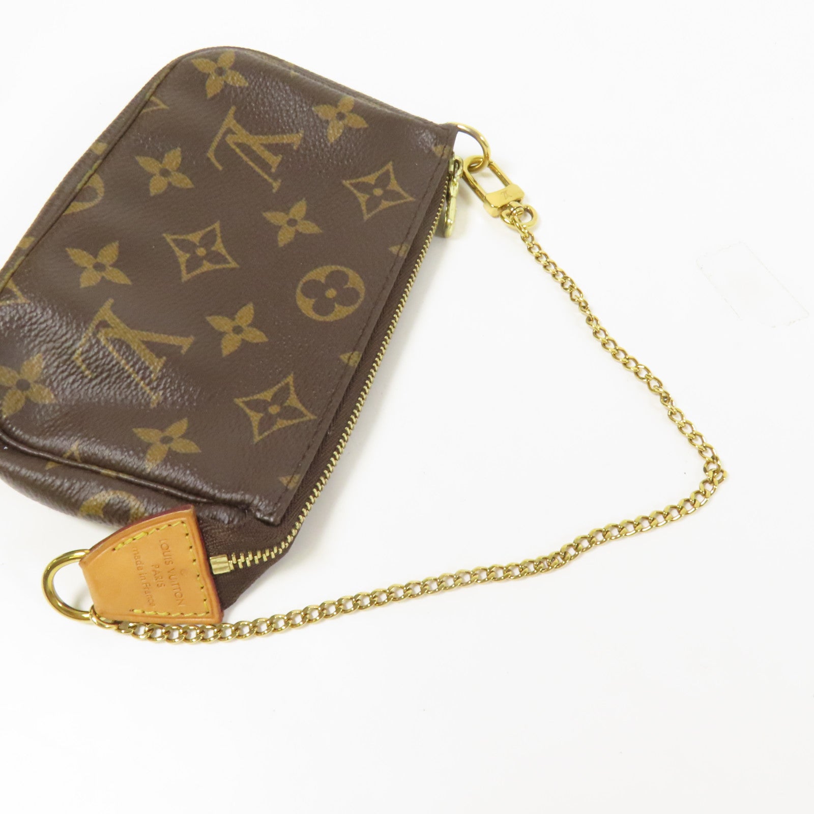 LOUIS VUITTON Monogram Mini Pochette Accessoires金扣手挽袋