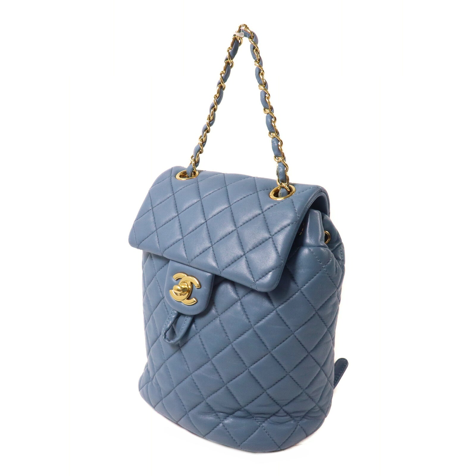 CHANEL 羊皮皮革BackPack鏈帶背包