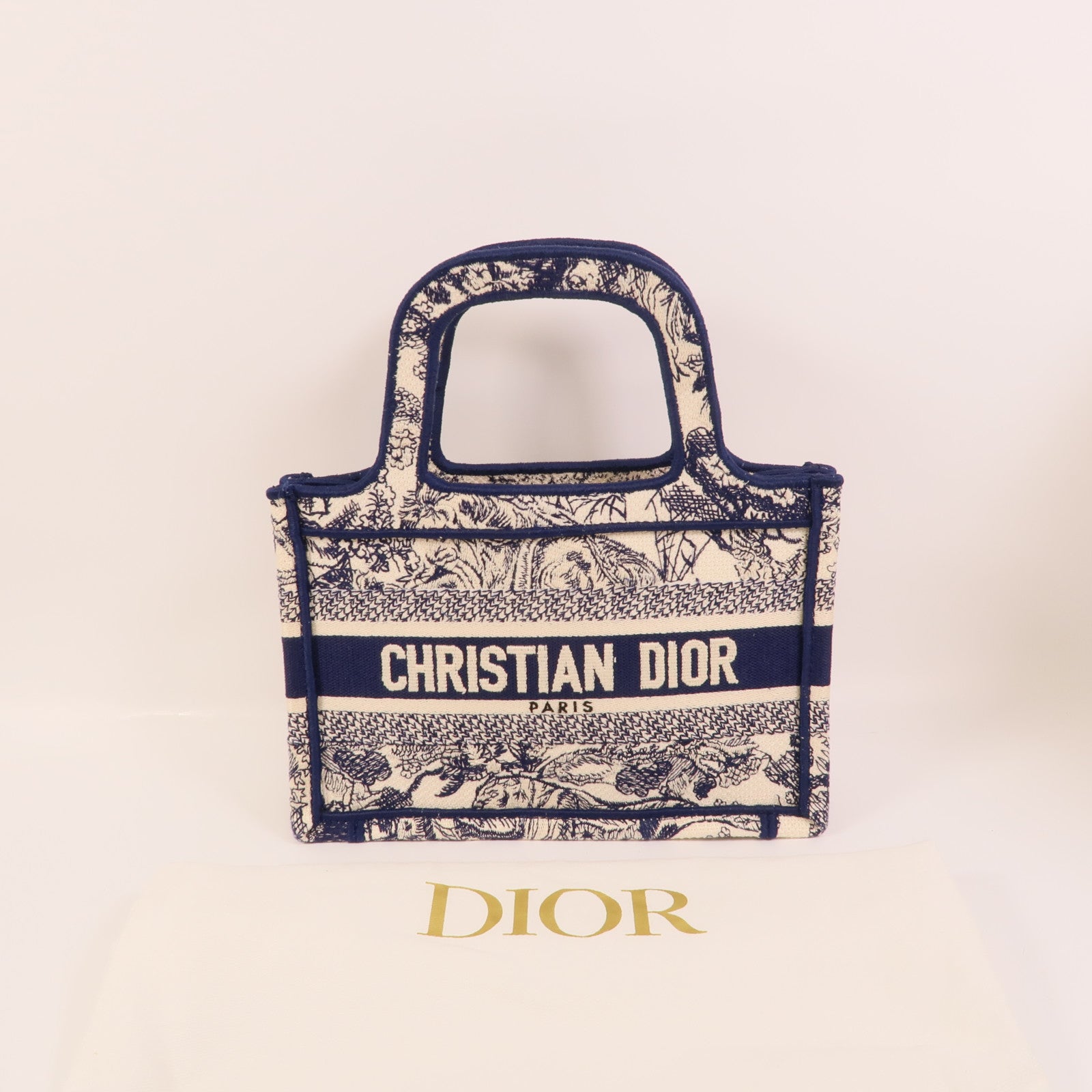 Dior 帆布Mini Dior Book Tote手挽袋