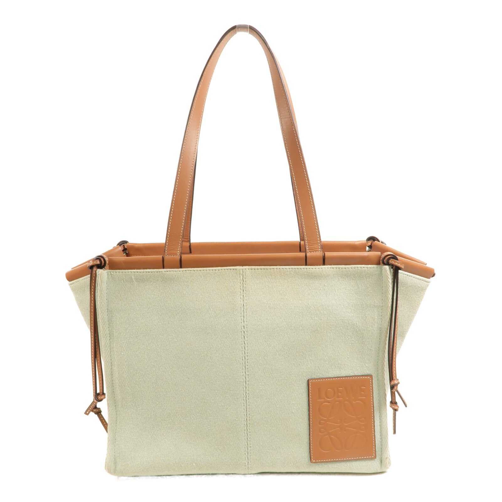 LOEWE 帆布Cushion Tote手挽袋