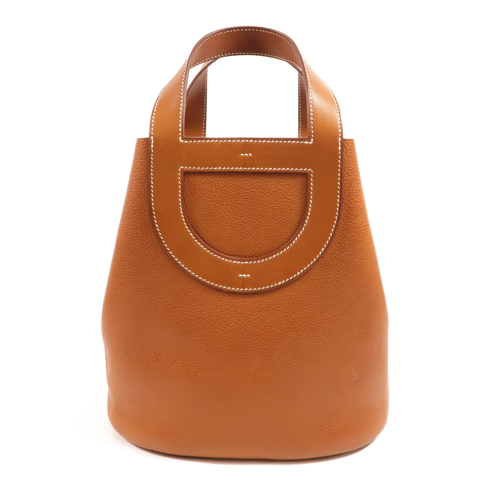 HERMES Barenia皮革In The Loop 23手挽袋Fauve