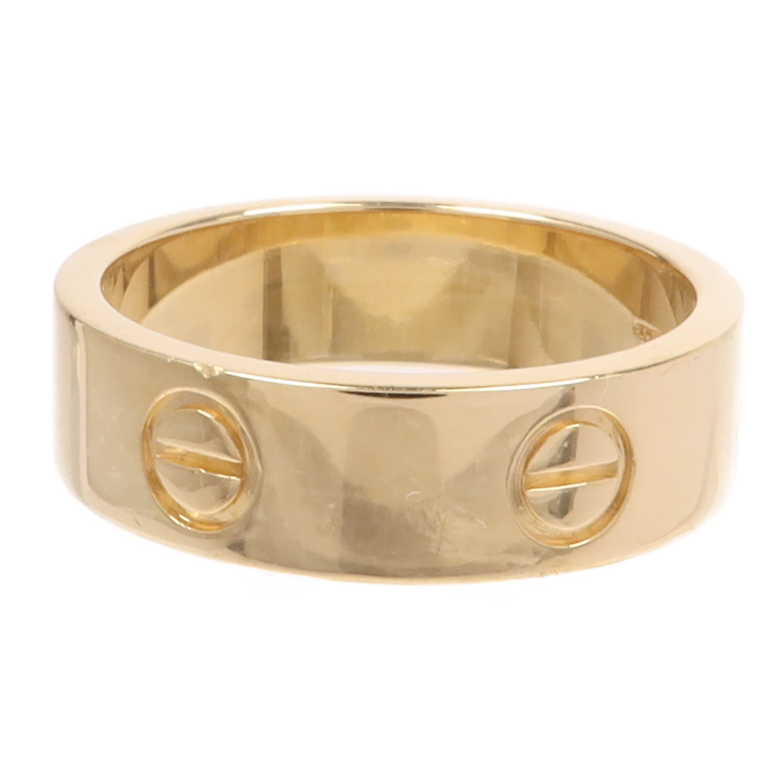 CARTIER 18K黃金Love Ring鑽石戒指Cartier#58/US#8