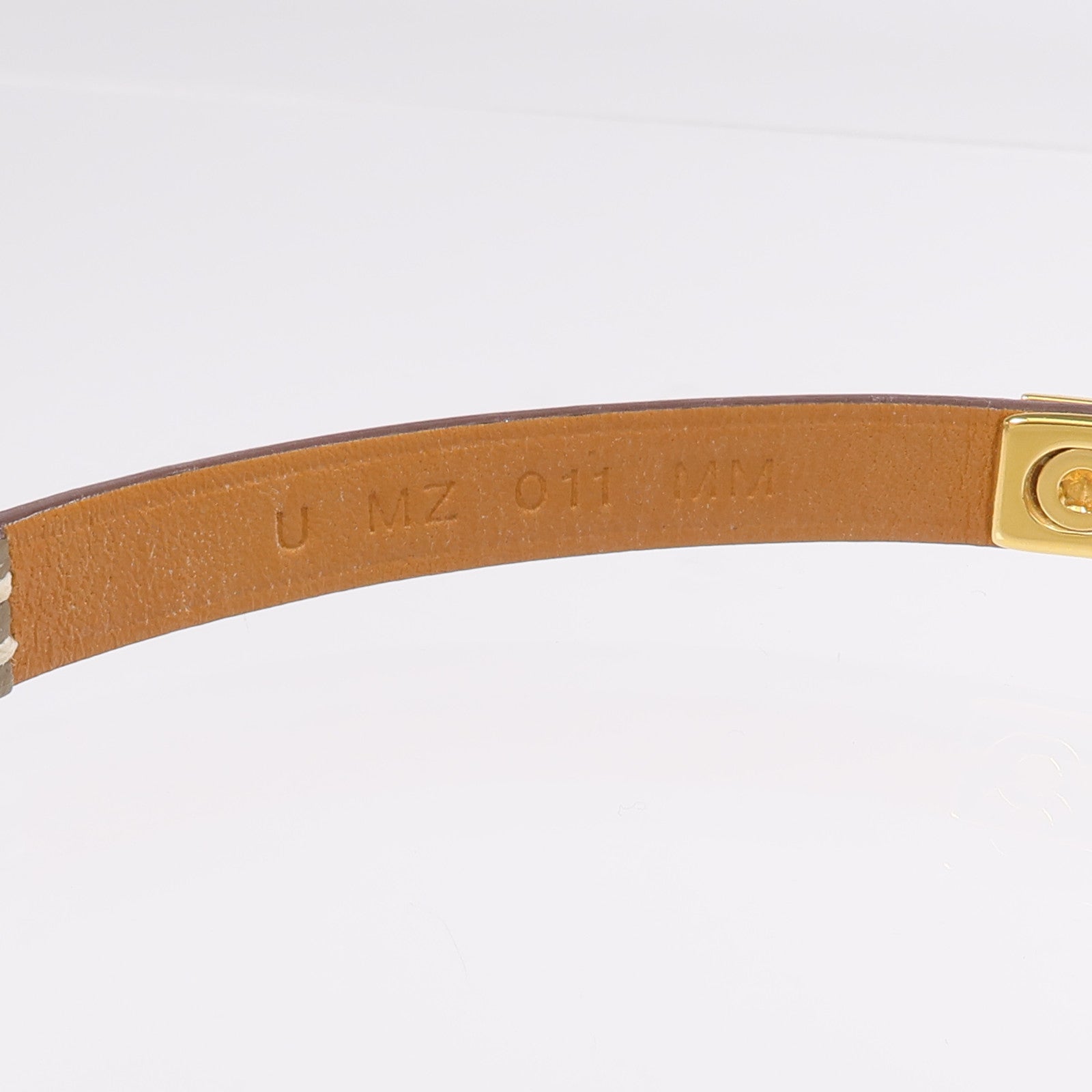 HERMES 【激減優惠】Swift皮革Rivale Mini Bracelet金扣手鏈Etoupe
